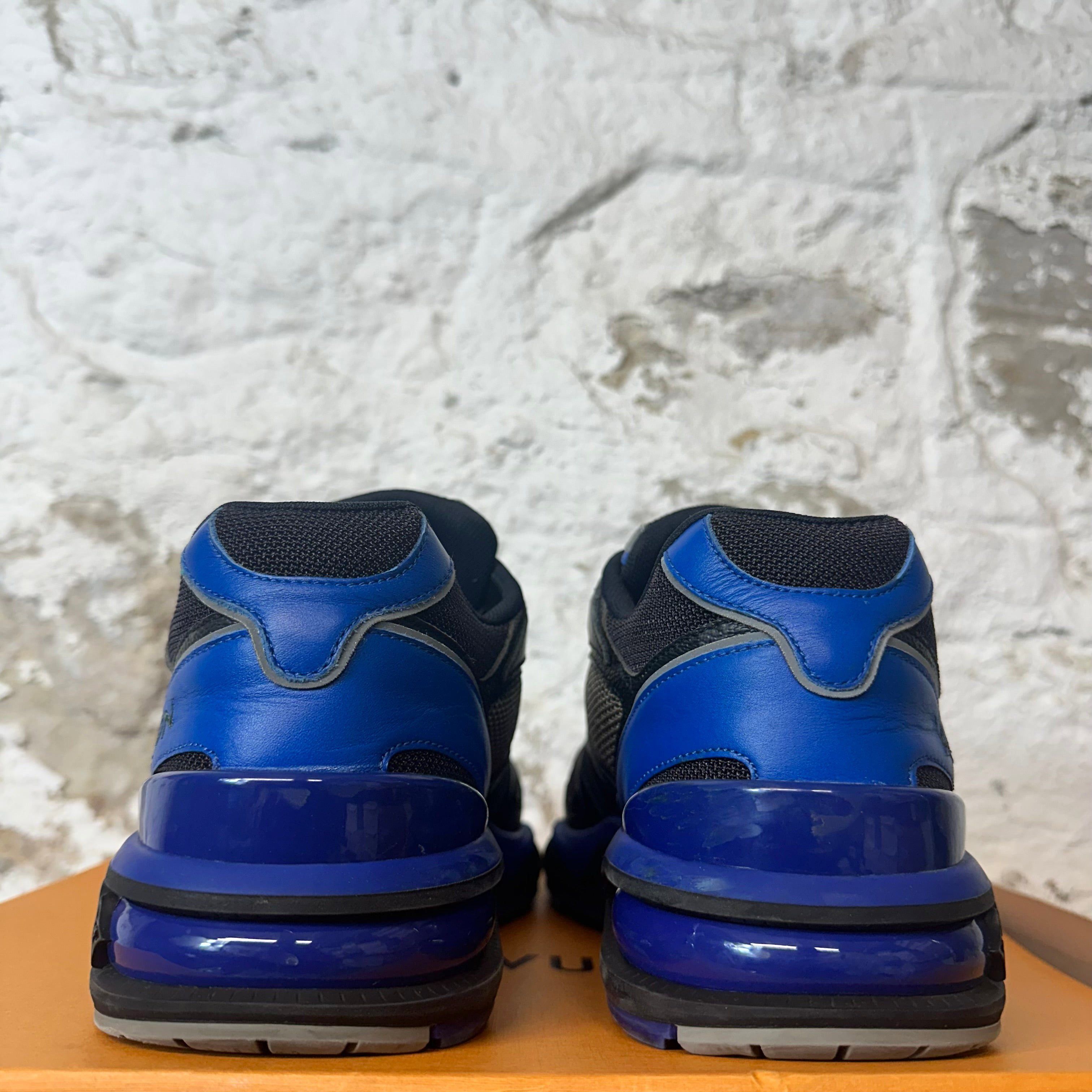 Louis Vuitton Louis Vuitton Blue Black Trail Sneaker Sz 8.5 (7LV) Size US 8.5 / EU 41-42 - 6 Thumbnail