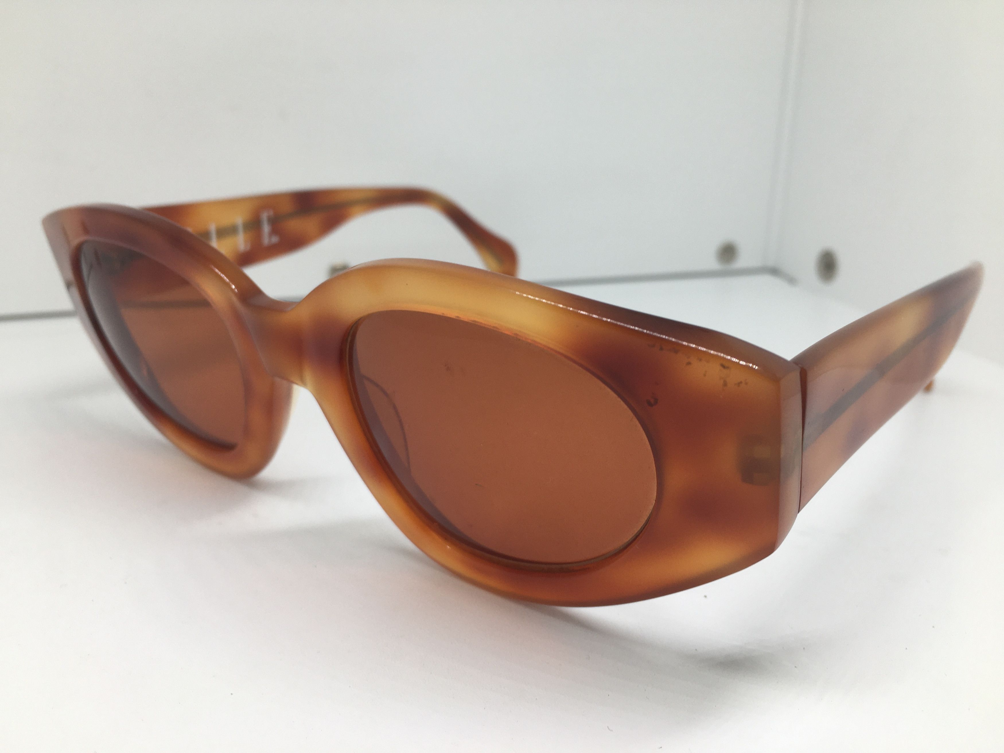 Vintage Vintage ELLE Tokyo Tortoise Sunglasses Frame Made in France Size ONE SIZE - 3 Thumbnail