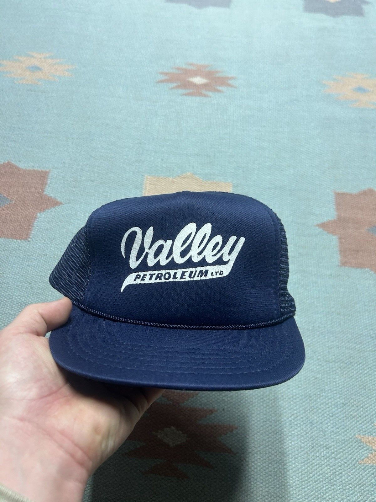 Vintage Vtg trucker hat valley petroleum oil Michigan spell out snap Size ONE SIZE - 2 Thumbnail