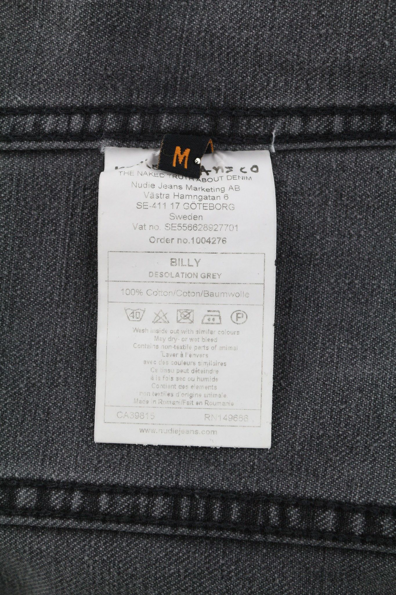Nudie Jeans BILLY M Desolation Grey Polo Pockets Mid Jacket 82453 Size US M / EU 48-50 / 2 - 7 Thumbnail