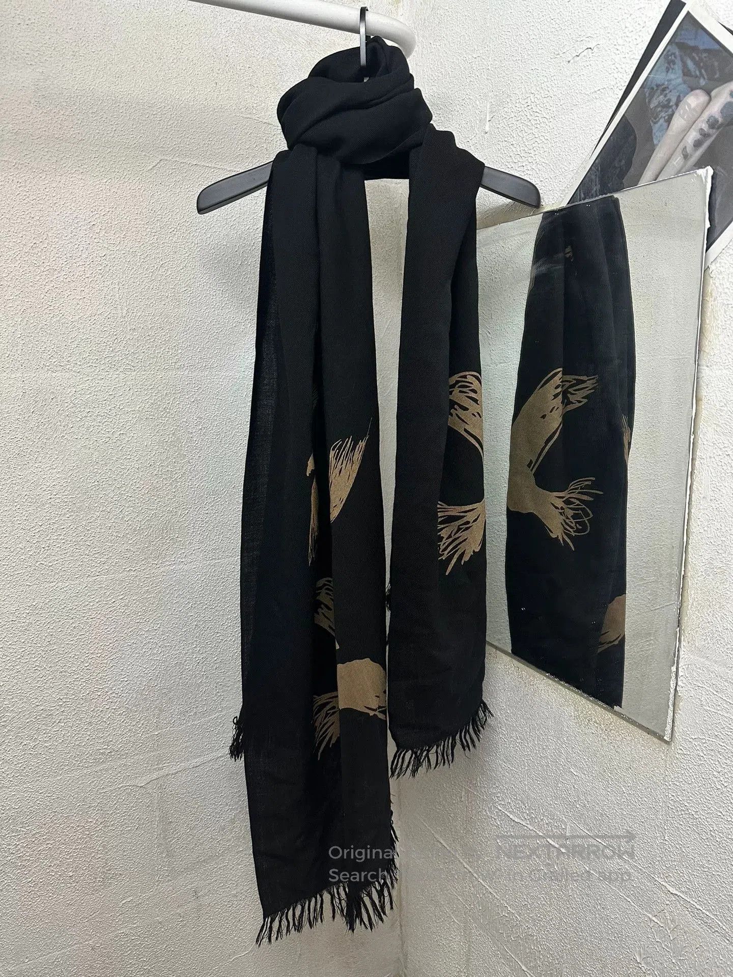 Yohji Yamamoto Yohji Yamamoto Pour Homme Raven Scarf. Size ONE SIZE - 1 Thumbnail