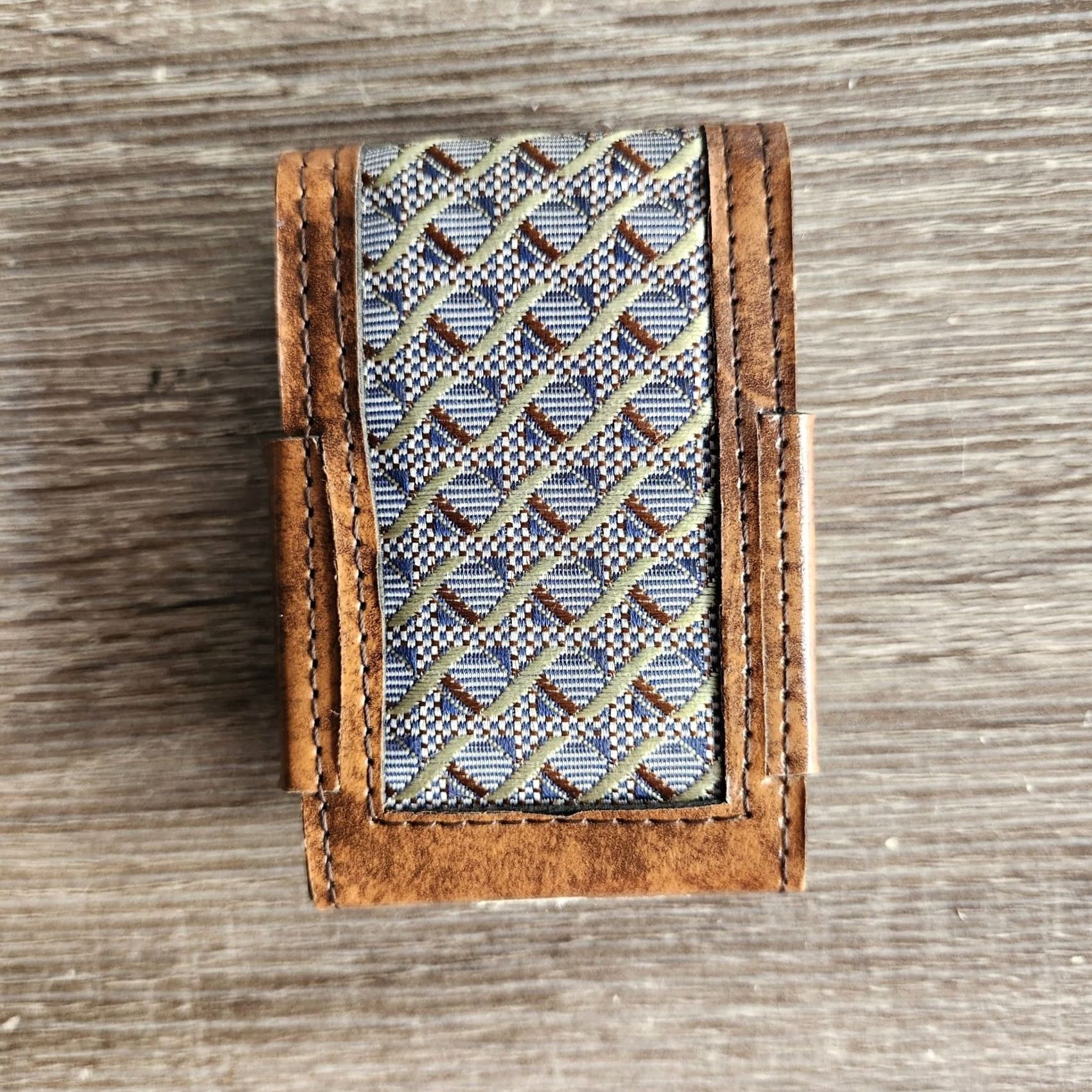 Vintage VINTAGE Brown Card Wallet Holder Men Wallet Brown Pattern Design Men Size ONE SIZE - 2 Thumbnail