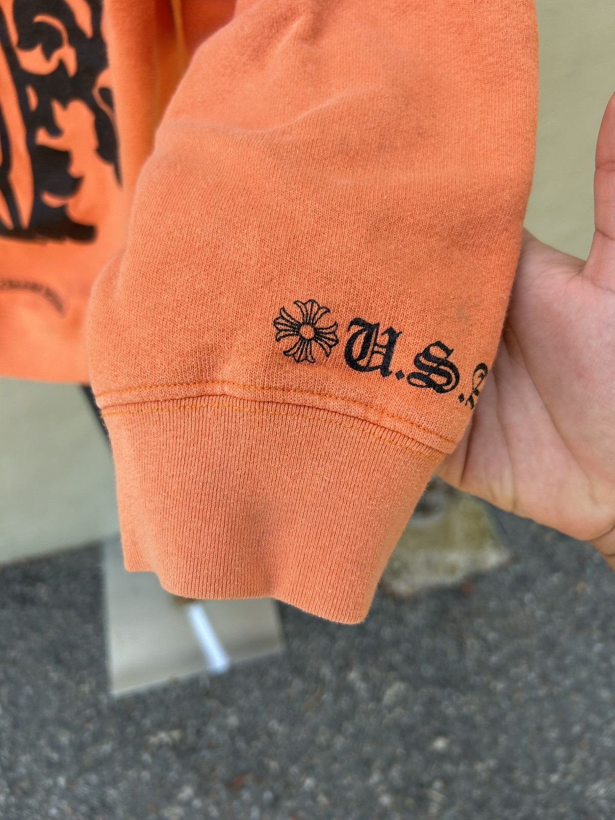 Chrome Hearts Chrome hearts Dagger hoodie orange Size US XL / EU 56 / 4 - 5 Thumbnail