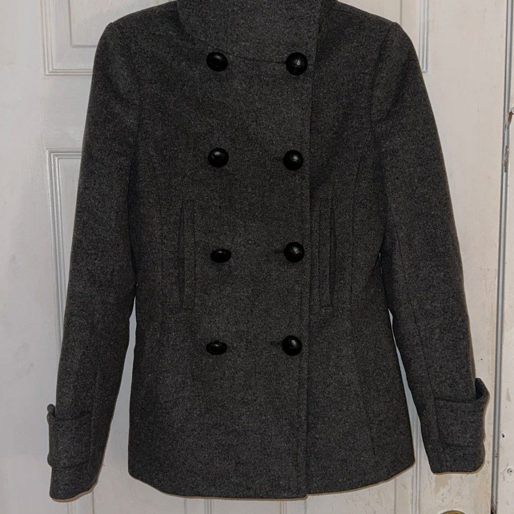 Aritzia Aritzia Dark Grey Coat Wool Cashmere Women's Size XS Size XS / US 0-2 / IT 36-38 - 7 Thumbnail