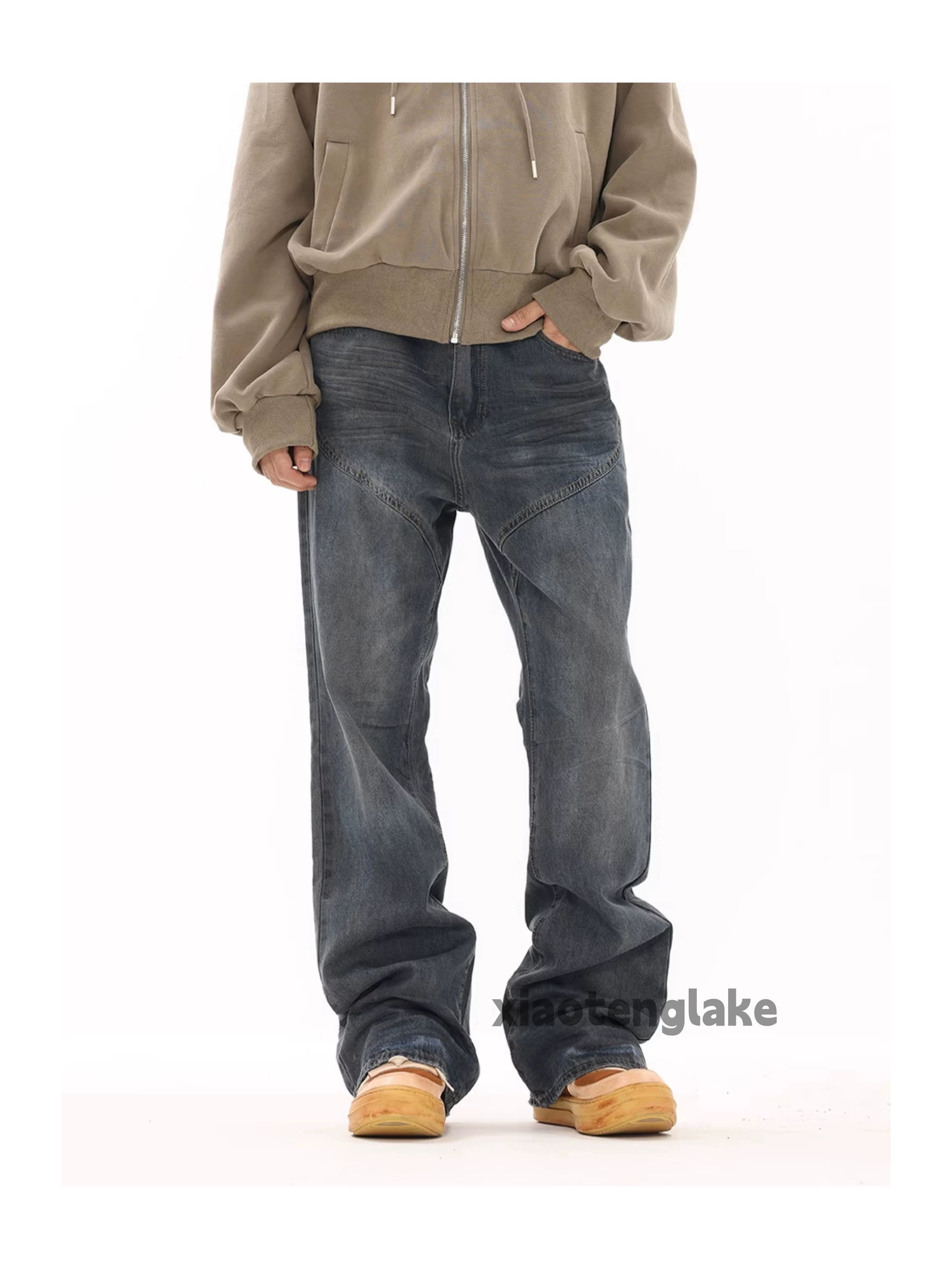 Jean × Vintage washed faded cleanfit yuppie bootcut flared punk jeans Size US 32 / EU 48 - 8 Thumbnail