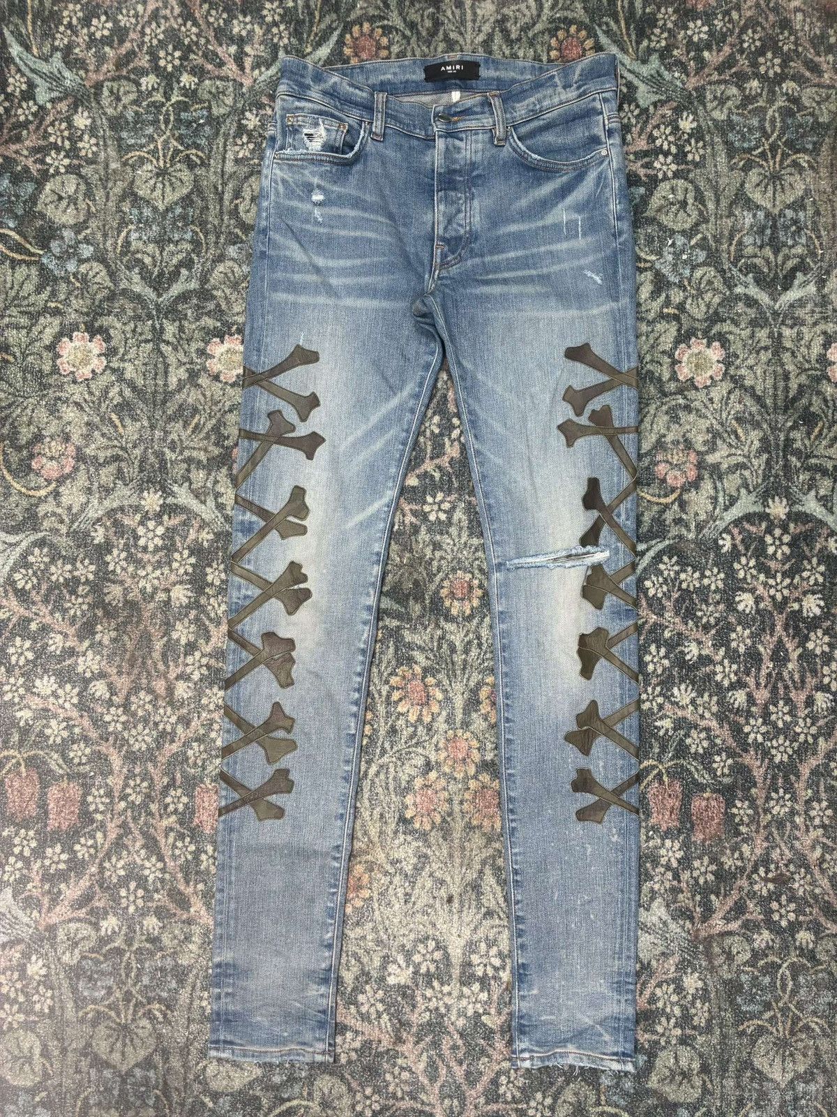 Amiri Amiri Camo Bone Denim Size US 30 / EU 46 - 1 Thumbnail