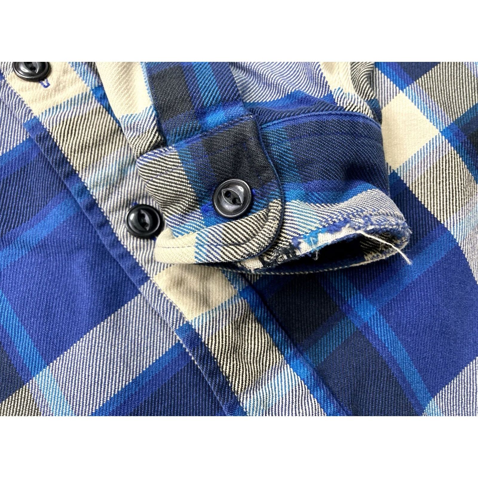 Polo Ralph Lauren VINTAGE Polo Ralph Lauren Heavyweight Plaid Shirt Men Medium Blue Long Sleeve Size US M / EU 48-50 / 2 - 5 Thumbnail