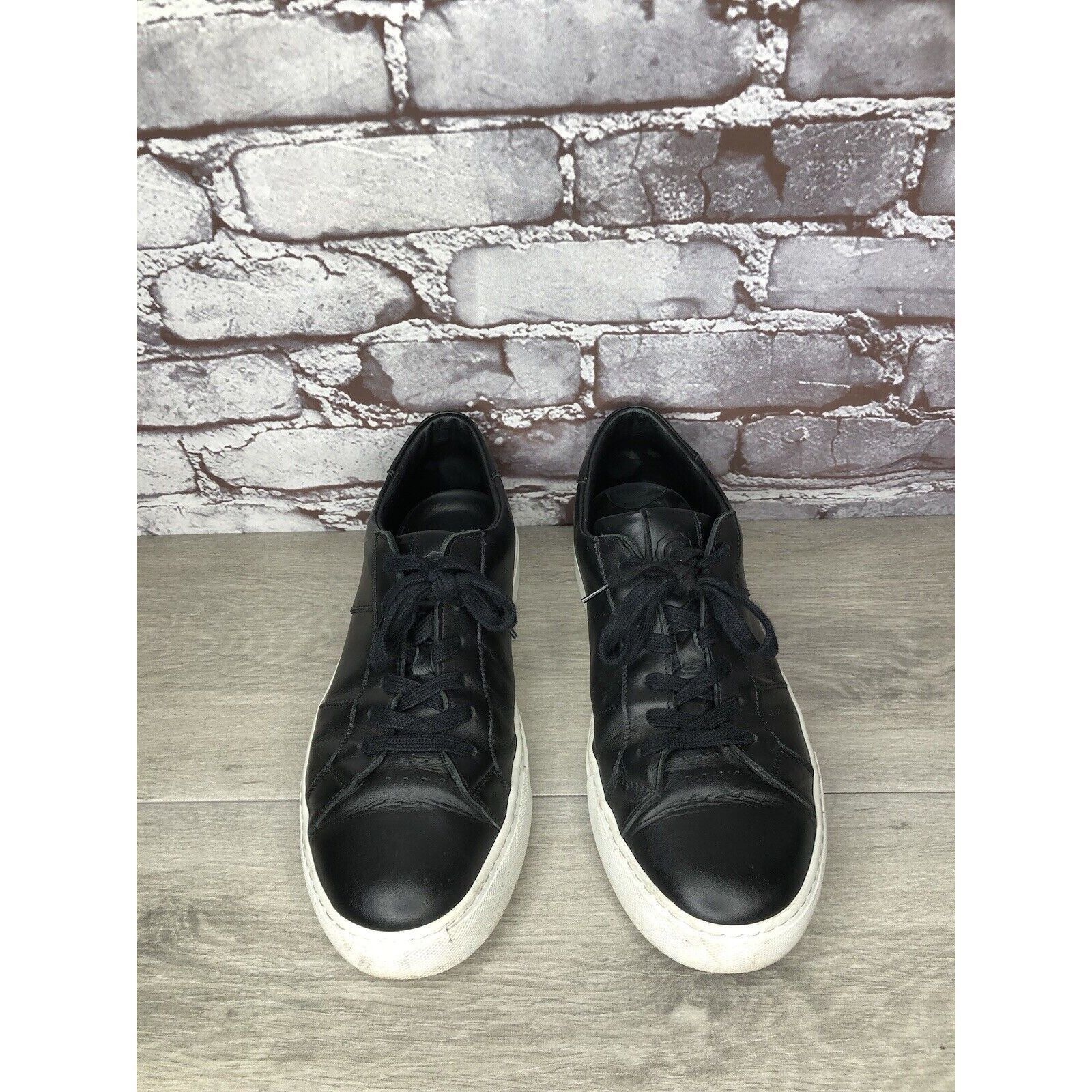Greats Greats Brooklyn Black Leather Causal Lace Sneakers Shoes Men Size US 9.5 / EU 42-43 - 23 Thumbnail