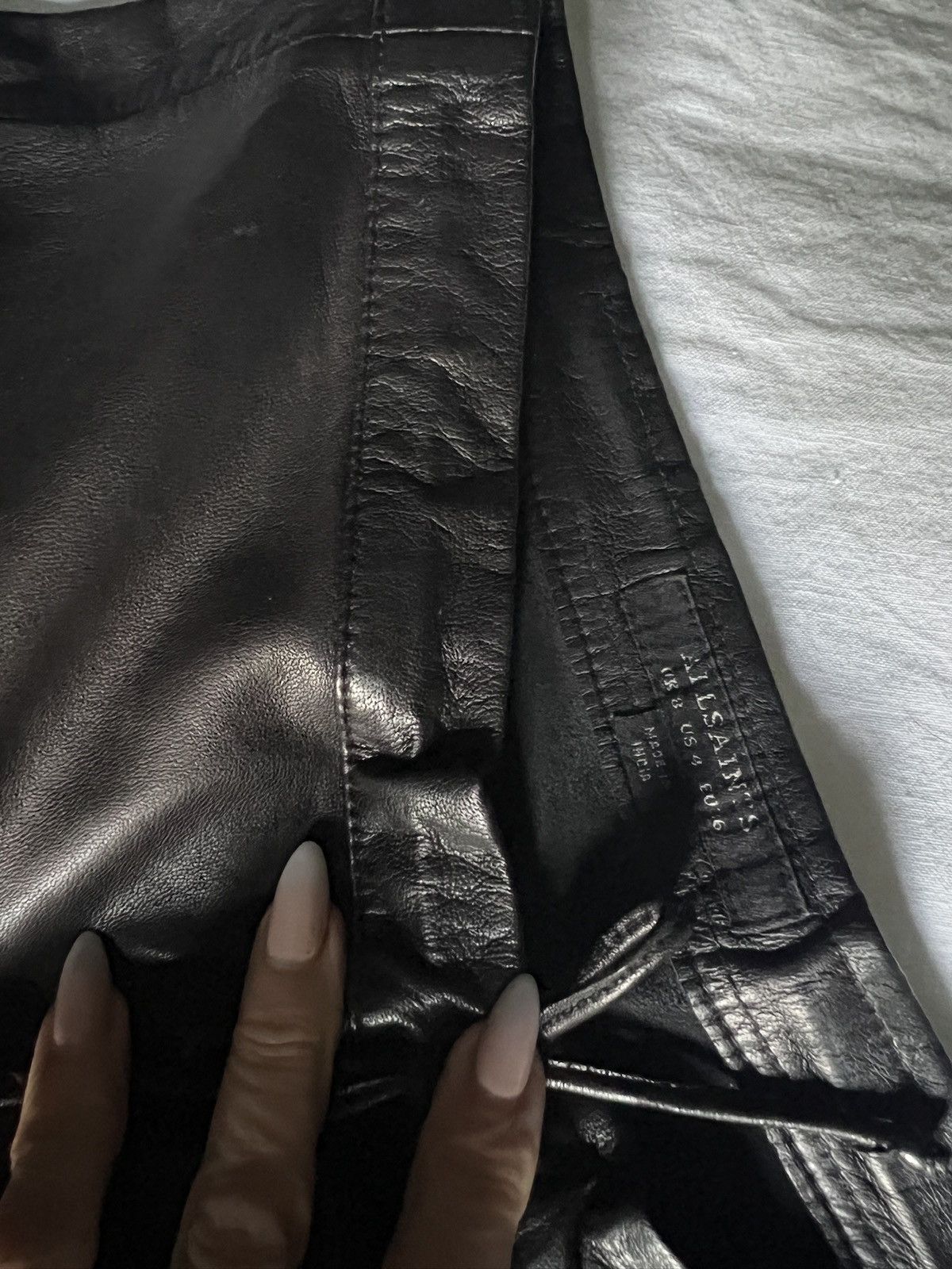 Allsaints AllSaints Leather Skirt Size 27" / US 4 / IT 40 - 4 Thumbnail