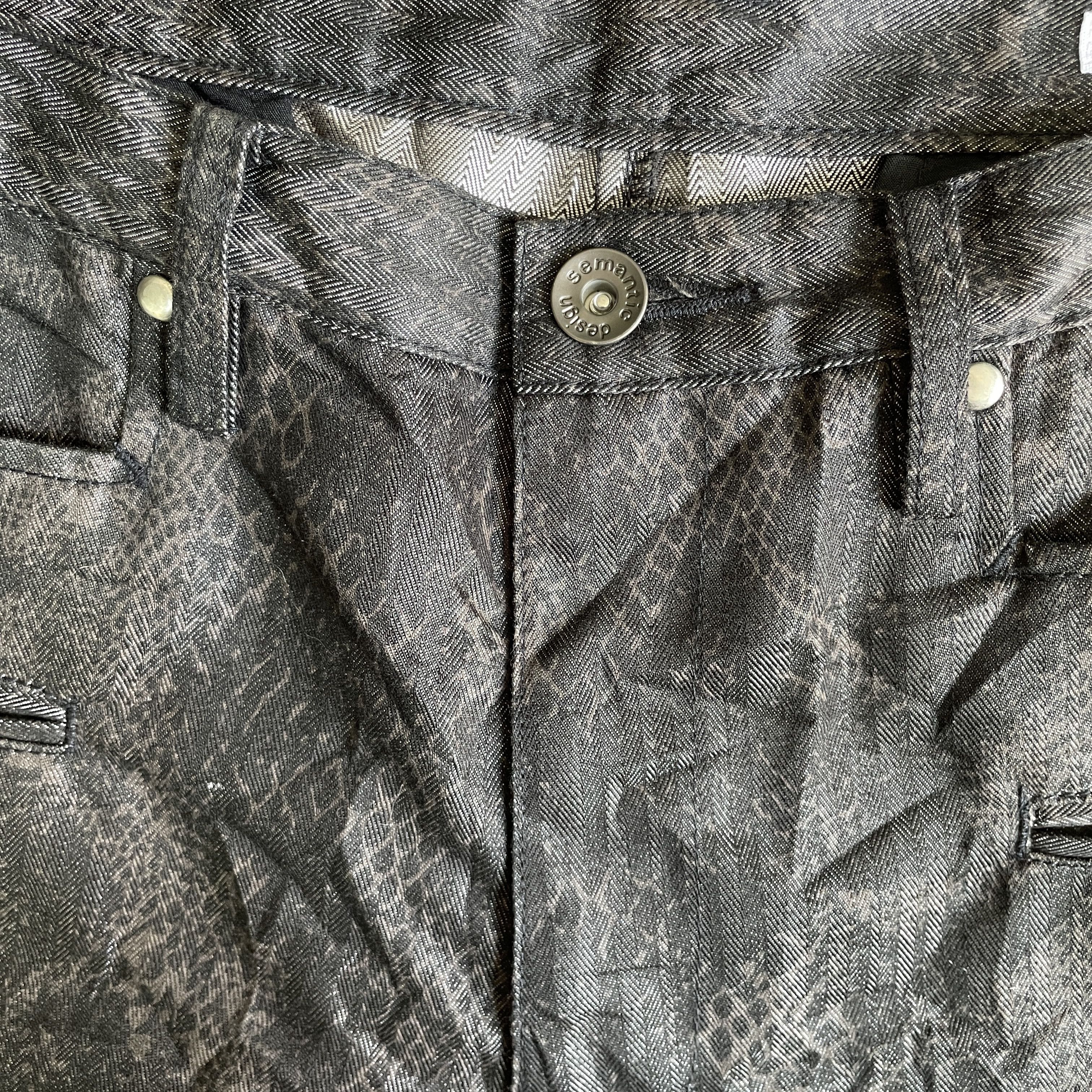 semanticdesign Semanticdesign Snake Skin Boot cut Denim Size US 31 - 4 Thumbnail