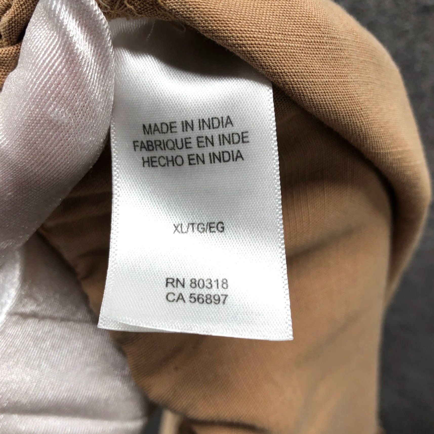 Lucky Brand Lucky Brand Lyocell Pull On Shorts Womens XL Tan High Rise Relaxed Beig*e* Bohemian Summer Casual Elastic Waist Pockets Cuffed Lightweight Size 40" / US 18 - 4 Thumbnail