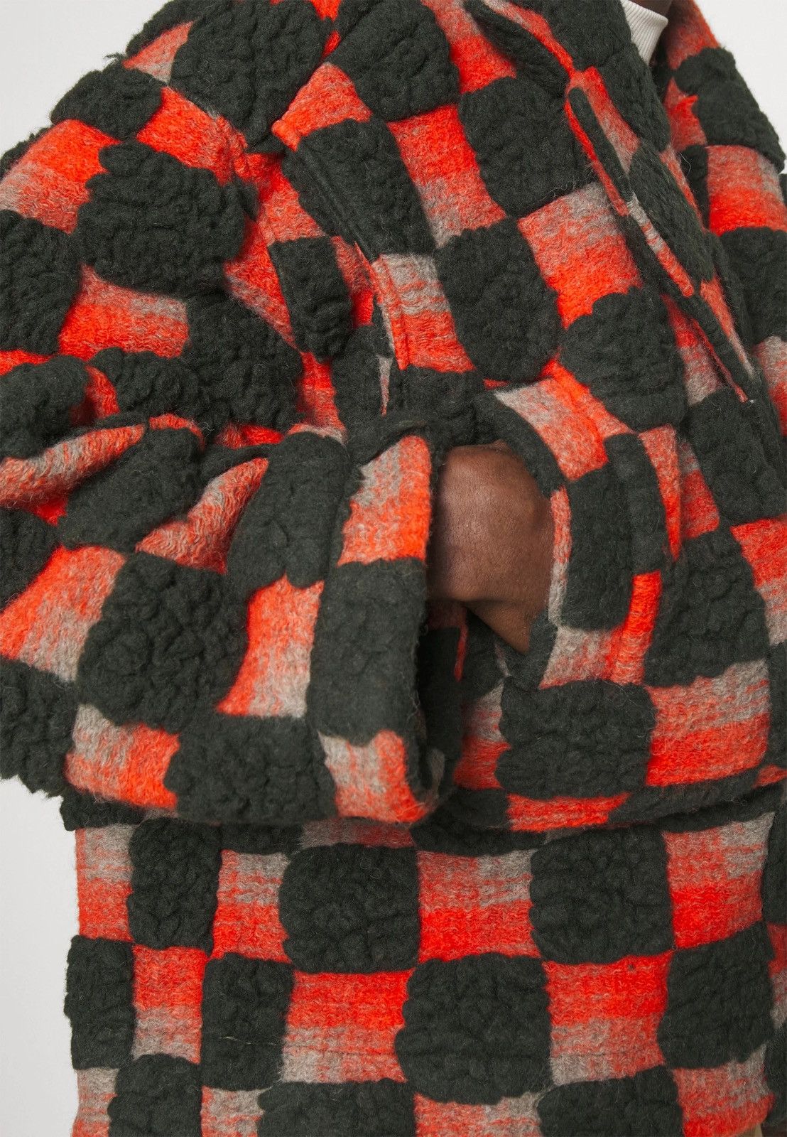 Henrik Vibskov !DS! AW23 Henrik Vibskov Big Bag Teddy Checks Jacket Size US L / EU 52-54 / 3 - 11 Thumbnail