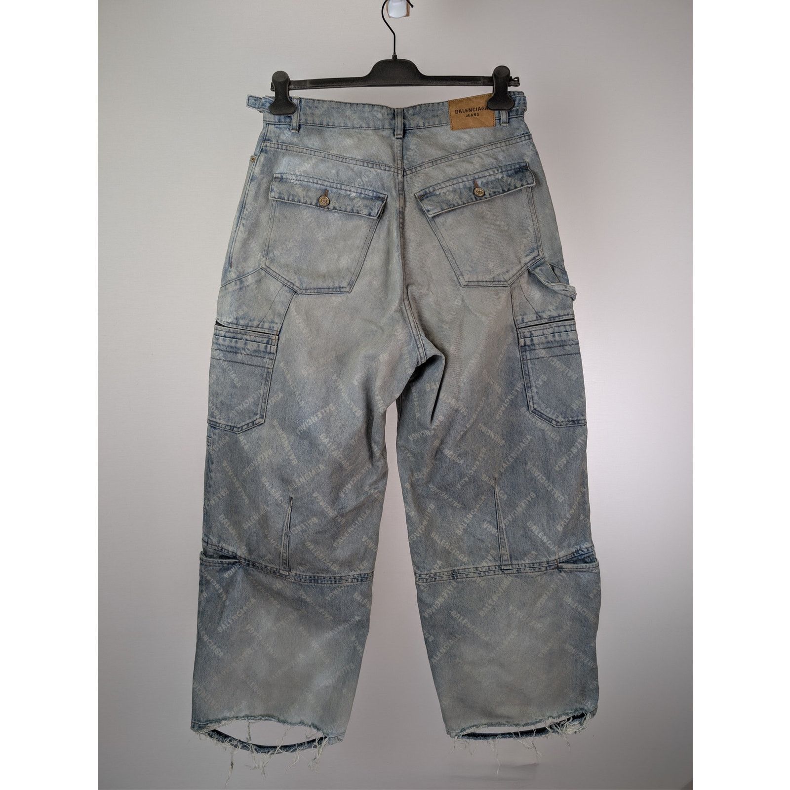 Balenciaga o1rshd1 Cargo Pants in Blue Size US 32 / EU 48 - 11 Thumbnail