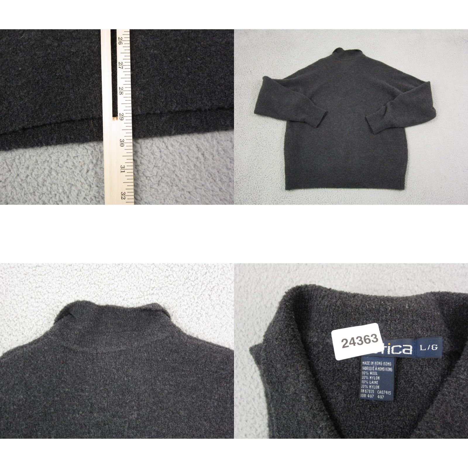 Nautica VINTAGE Nautica Sweater Mens Pullover Knit Collared Long Sleeve Black Wool Nylon 90s Fluffy L Regular Front-Page Search Keywords Size US L / EU 52-54 / 3 - 8 Thumbnail