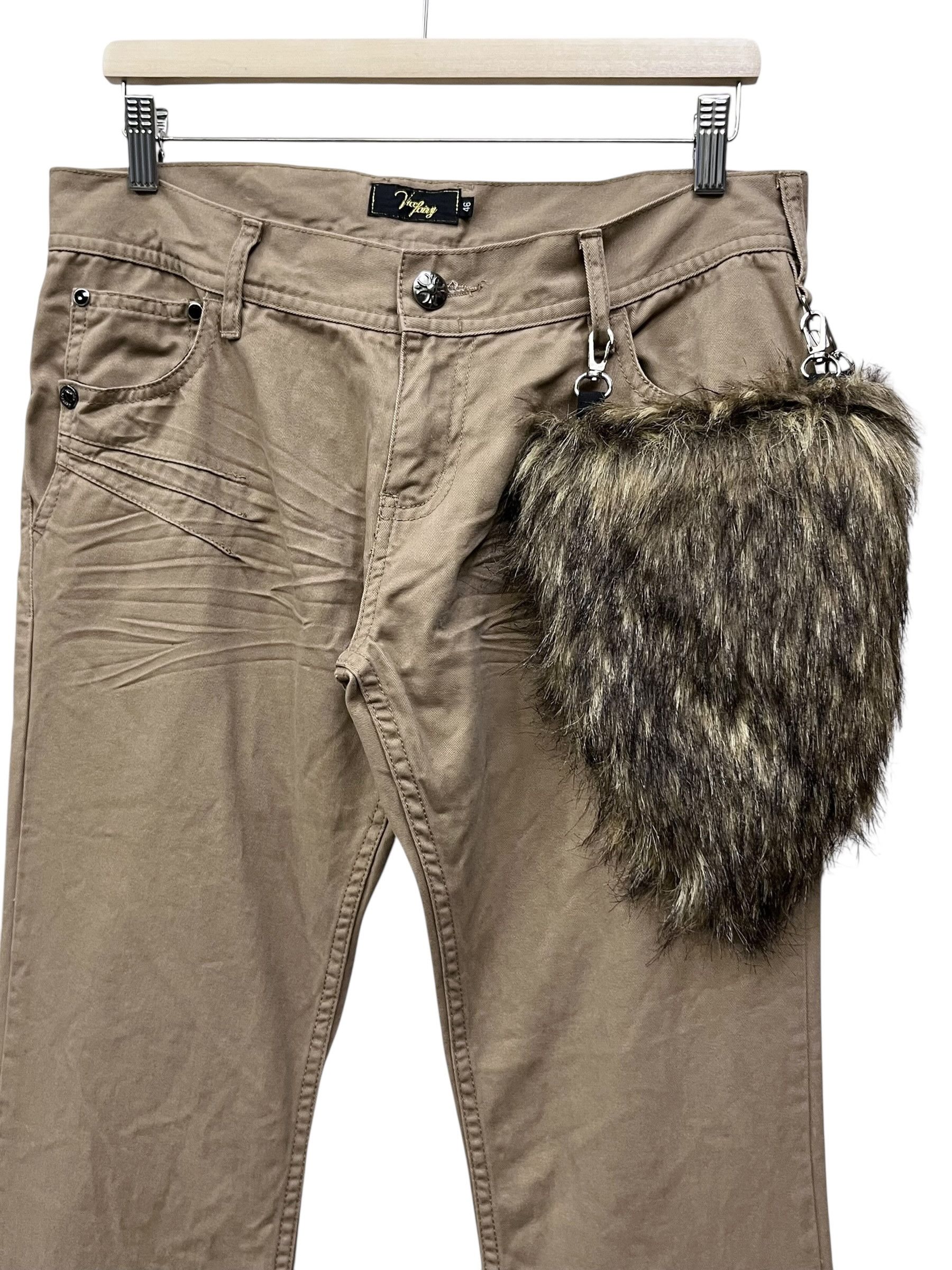 Vice 🔥Vice Fairy LGB Fur Runway Vibes Tribal Flare Pants Size US 31 - 4 Thumbnail