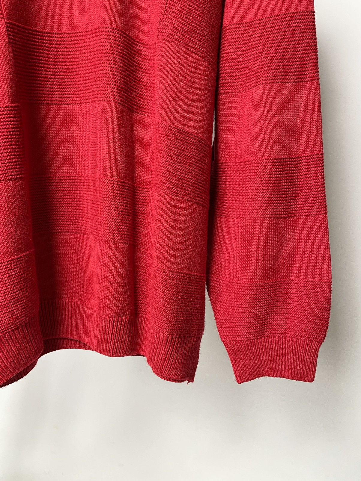 Lacoste Lacoste Vintage Red Knitted Pattern Sweater Sweatshirt Size US L / EU 52-54 / 3 - 7 Thumbnail