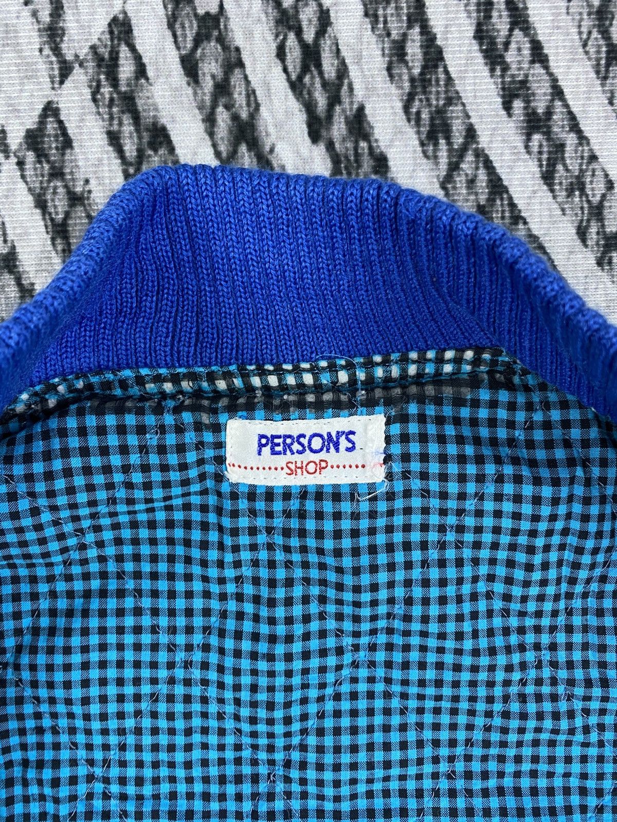 Japanese Brand Vintage Person Shop Stain Zipper Bomber Jacket Size US XXL / EU 58 / 5 - 9 Thumbnail