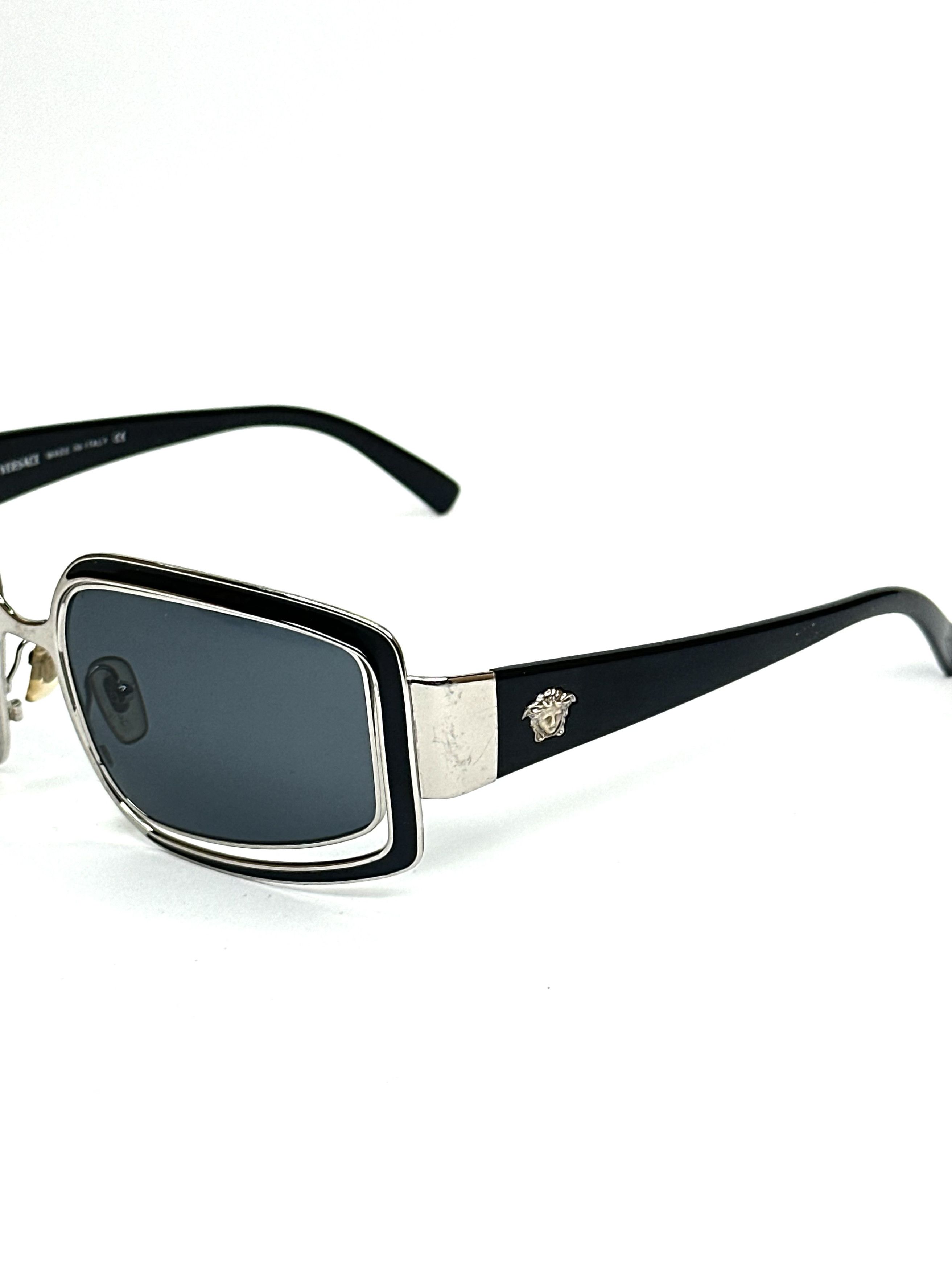 Versace Versace Double Framed Mirror Vintage Sunglasses Size ONE SIZE - 5 Thumbnail