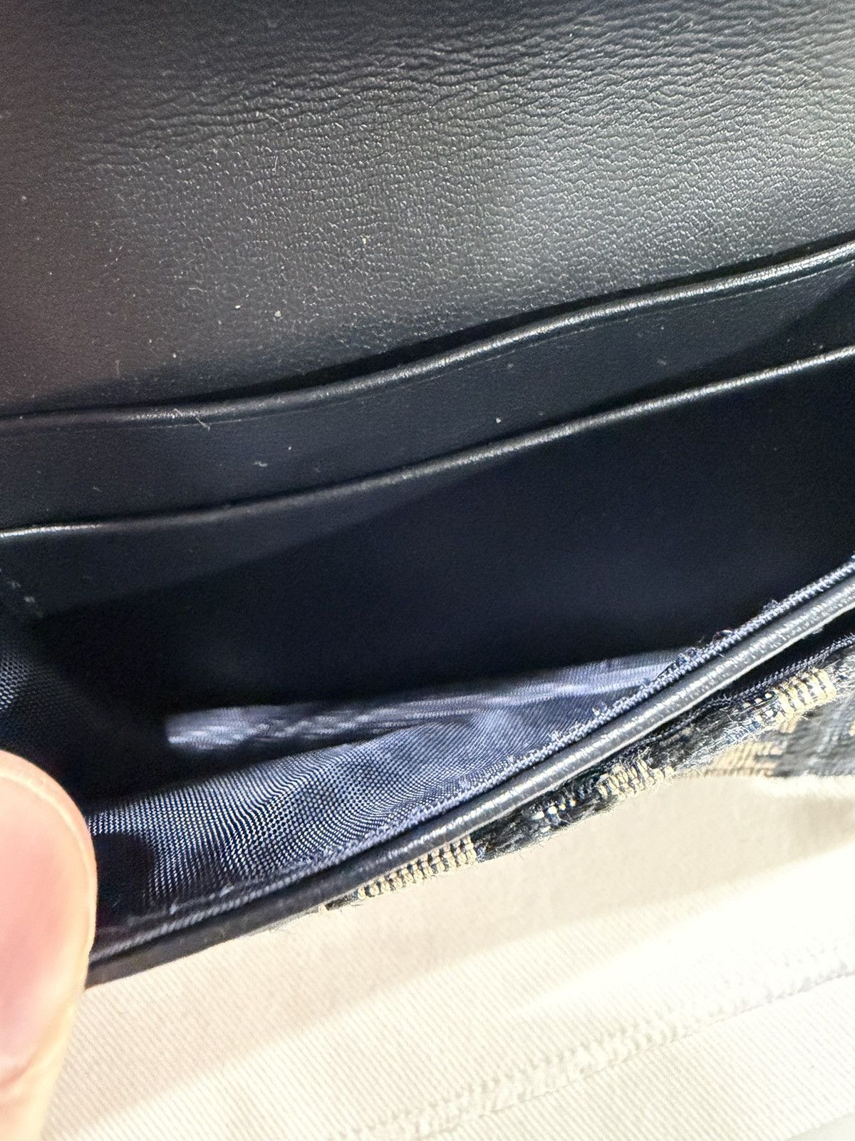 Dior Dior Oblique Jacquard Saddle Card Holder NEW 600$ Size ONE SIZE - 6 Thumbnail