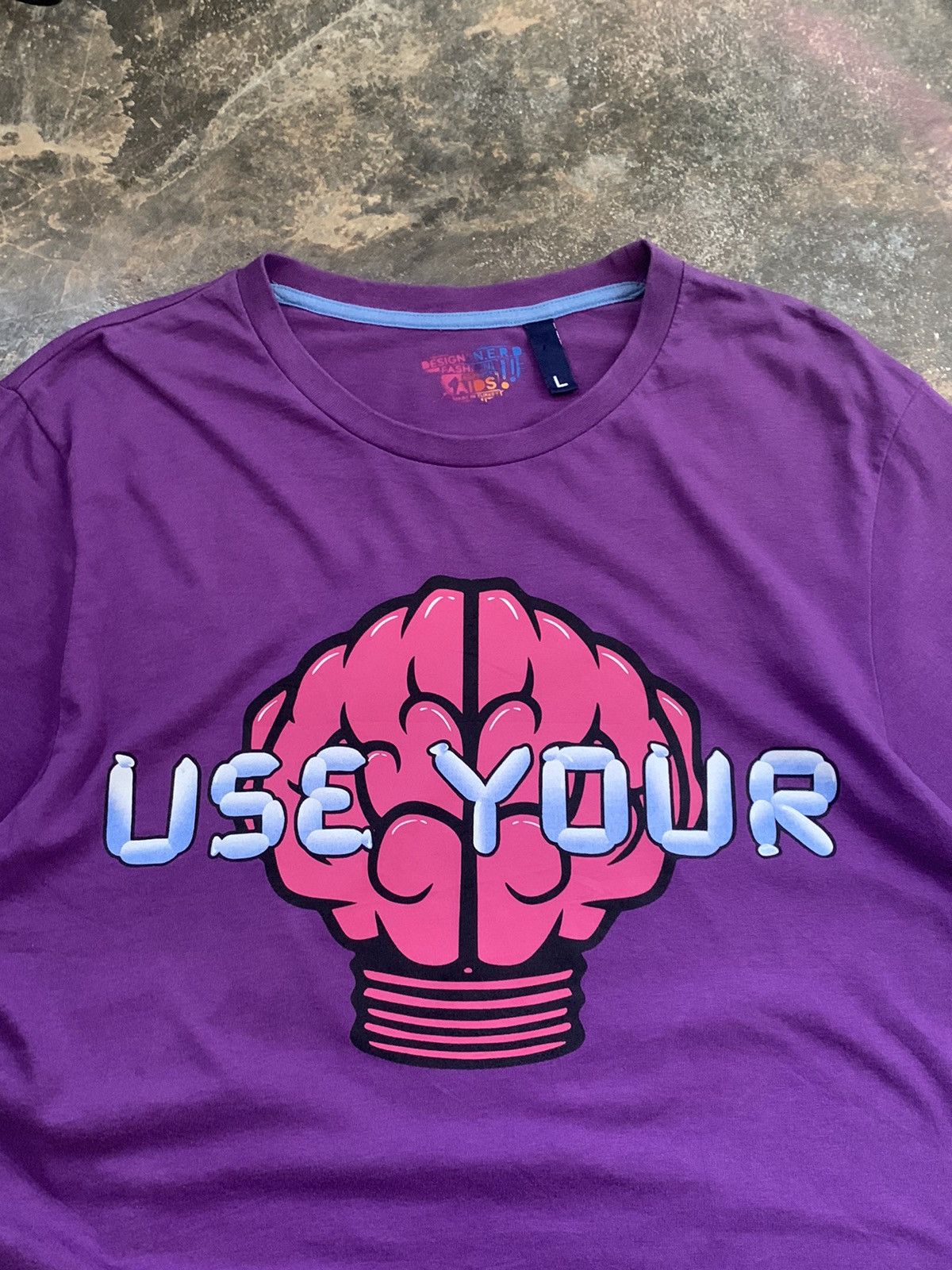 Pharrell Early 2000s NERD purple use your brain N.E.R.D. Y2K Sounds Size US L / EU 52-54 / 3 - 2 Thumbnail