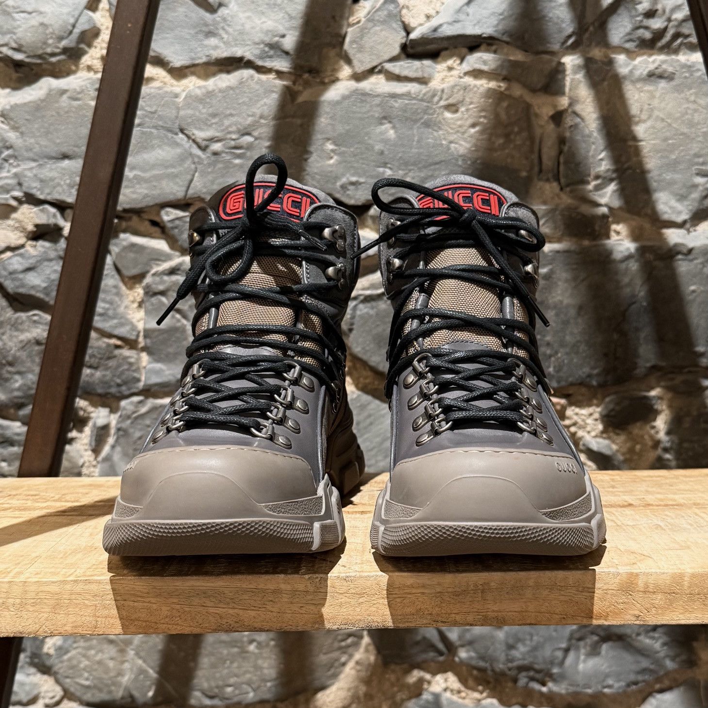 Gucci Gucci Graphite Grey Suede Flashtrek Hiking Boots Size US 8 / EU 41 - 3 Thumbnail