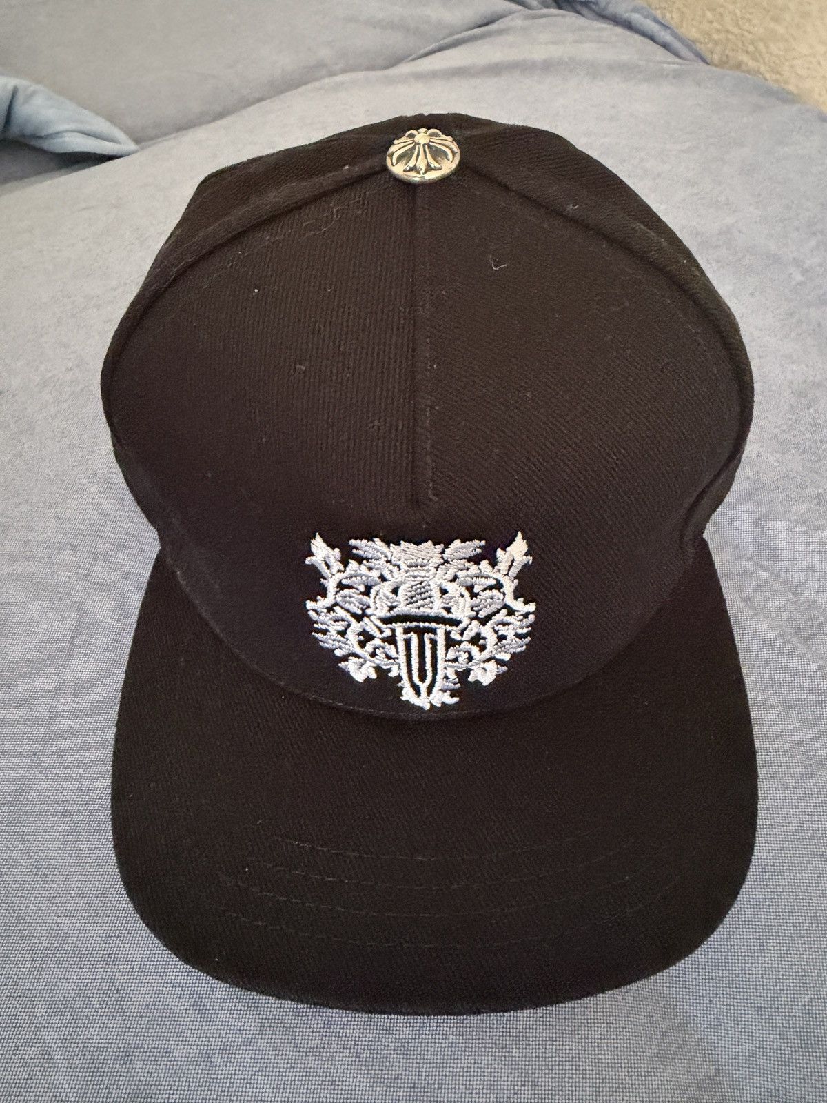 Chrome Hearts Chrome Hearts Dagger Denim Baseball Hat Size ONE SIZE - 11 Thumbnail