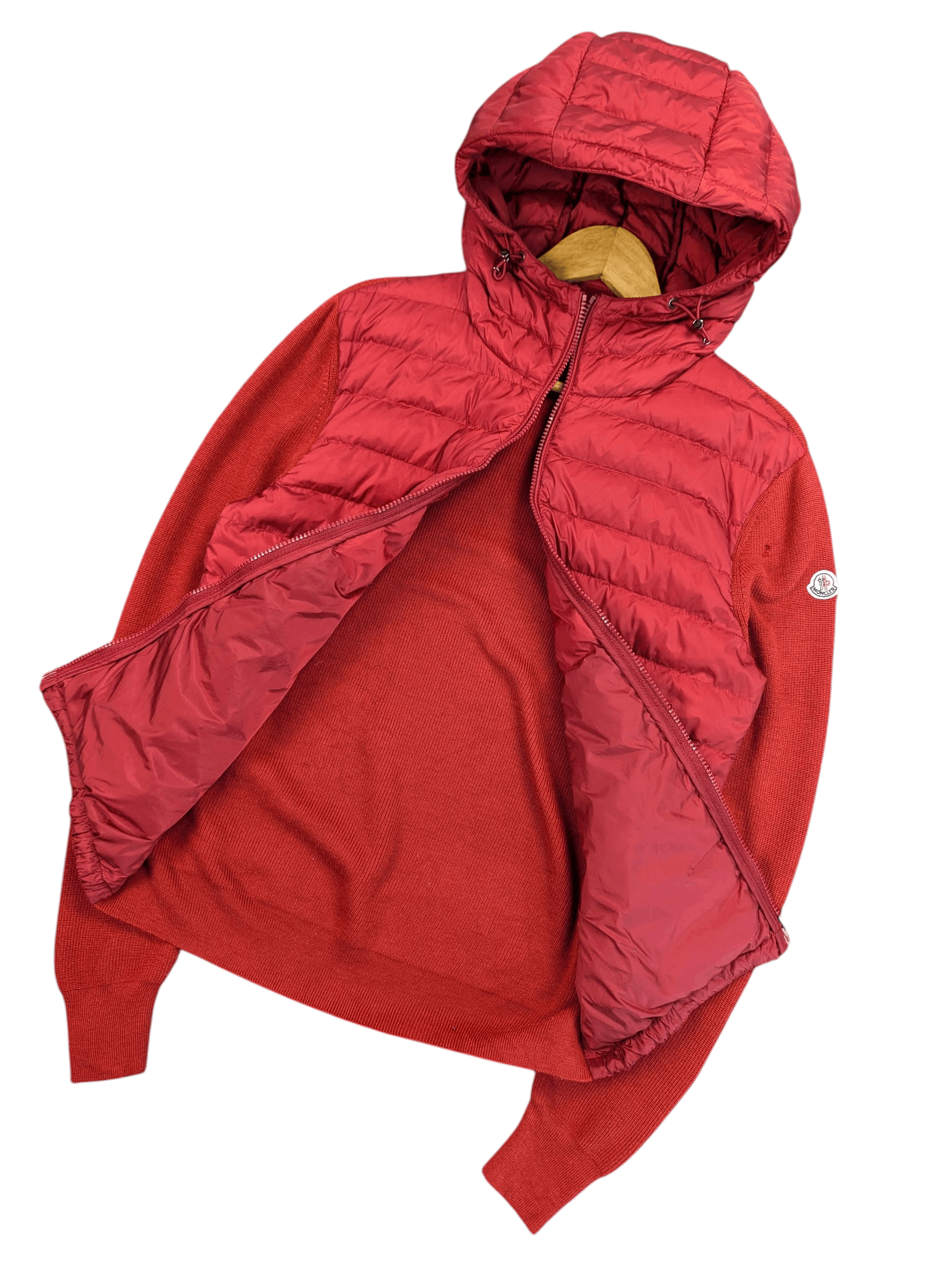 Moncler Moncler Maglione Knitted Down Hooded Jacket Size US M / EU 48-50 / 2 - 5 Thumbnail