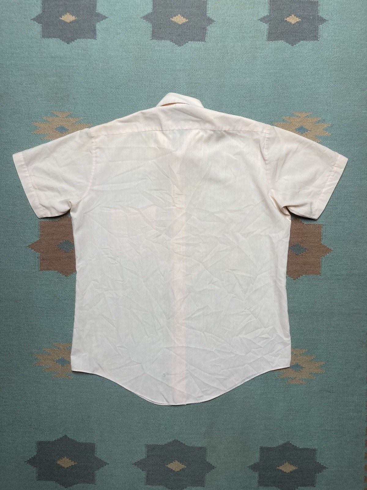 Fruit Of The Loom × Vintage 70s button shirt fruit of the loom light pink men’s medium Size US M / EU 48-50 / 2 - 7 Thumbnail