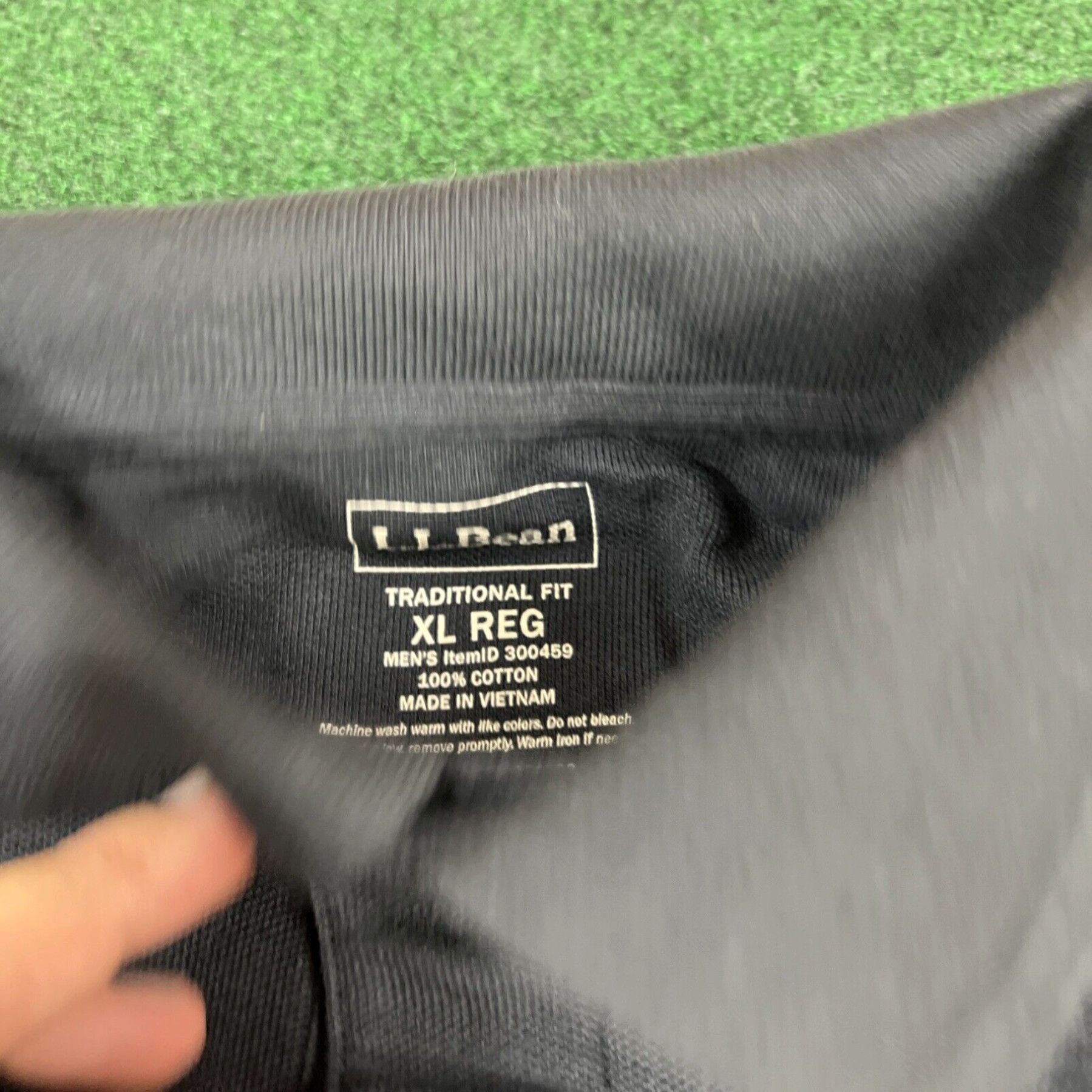 Vintage L.L. Bean Men's Polo, Long Sleeve, Traditional Fit,XL , Black Size US XL / EU 56 / 4 - 5 Thumbnail