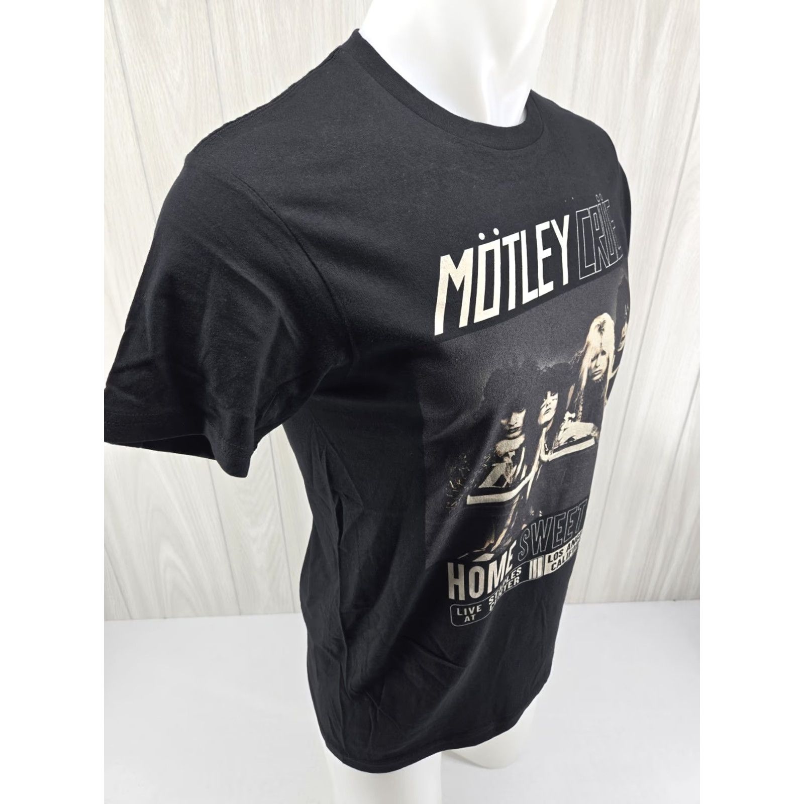 Vintage Motley Crue Home Sweet Home Music Shirt REPRINT Size S UNISEX Adults Black Cotton Crew Neck Short Sleeve T-Shirt Women Mens Size US S / EU 44-46 / 1 - 7 Thumbnail