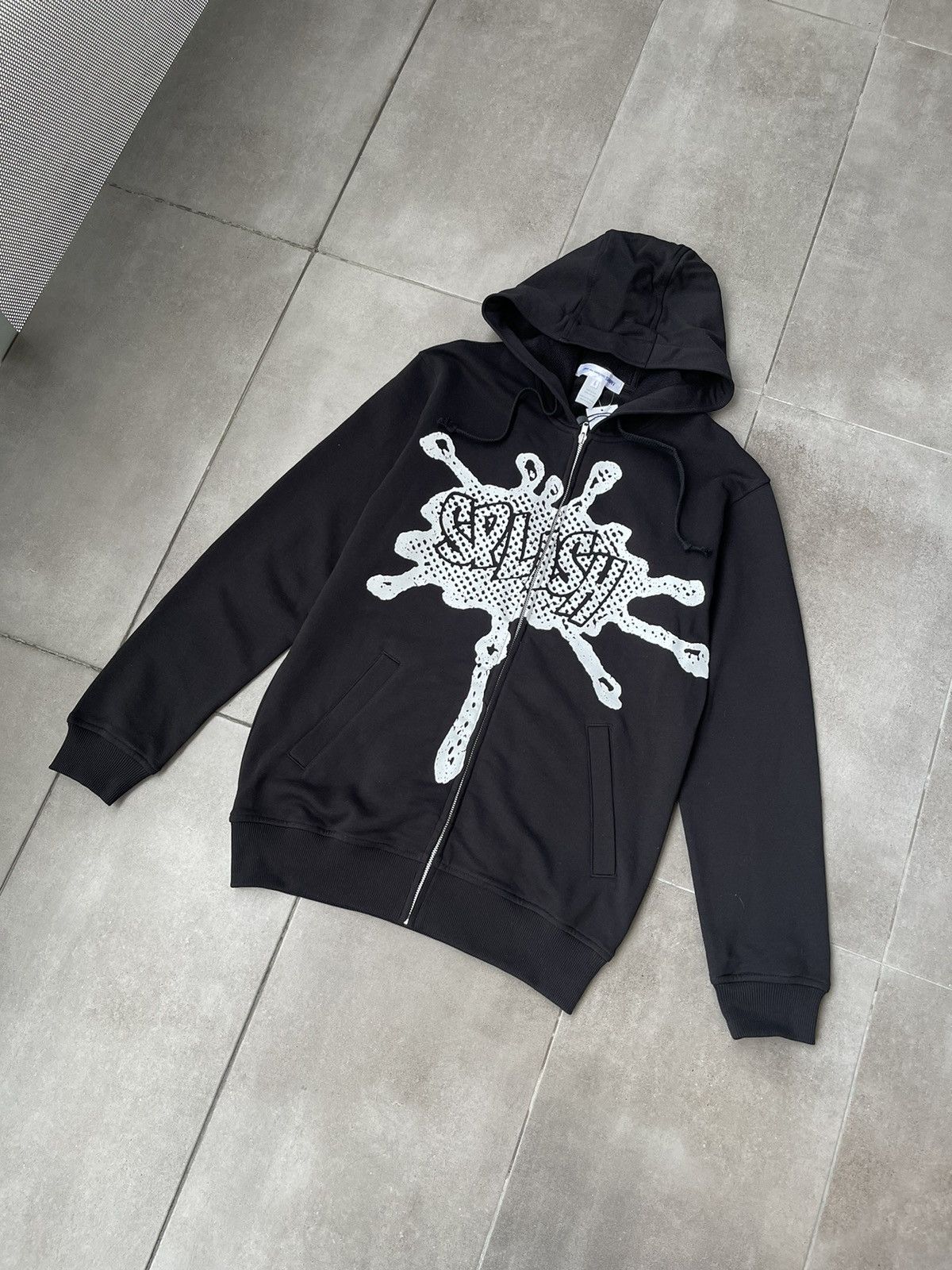 Comme des Garcons !DS! SS22 Comme Des Garcons "Splish" Logo Black Hoodie Size US L / EU 52-54 / 3 - 11 Thumbnail