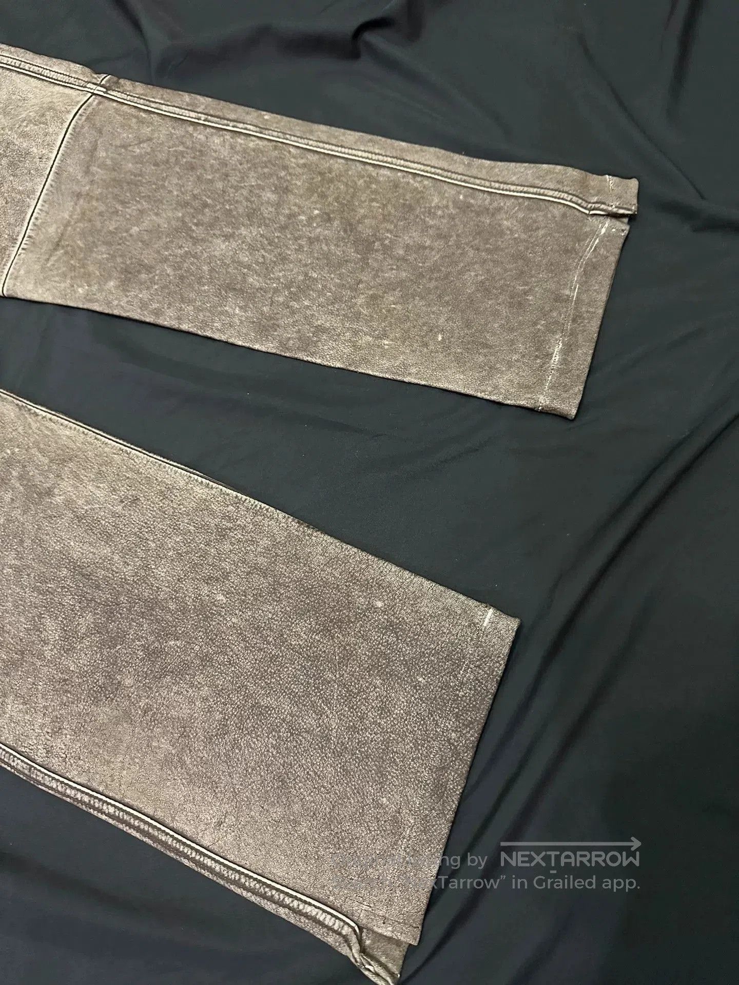 Vintage vintage japanese leather pants with unique finish. Size US 34 / EU 50 - 2 Thumbnail