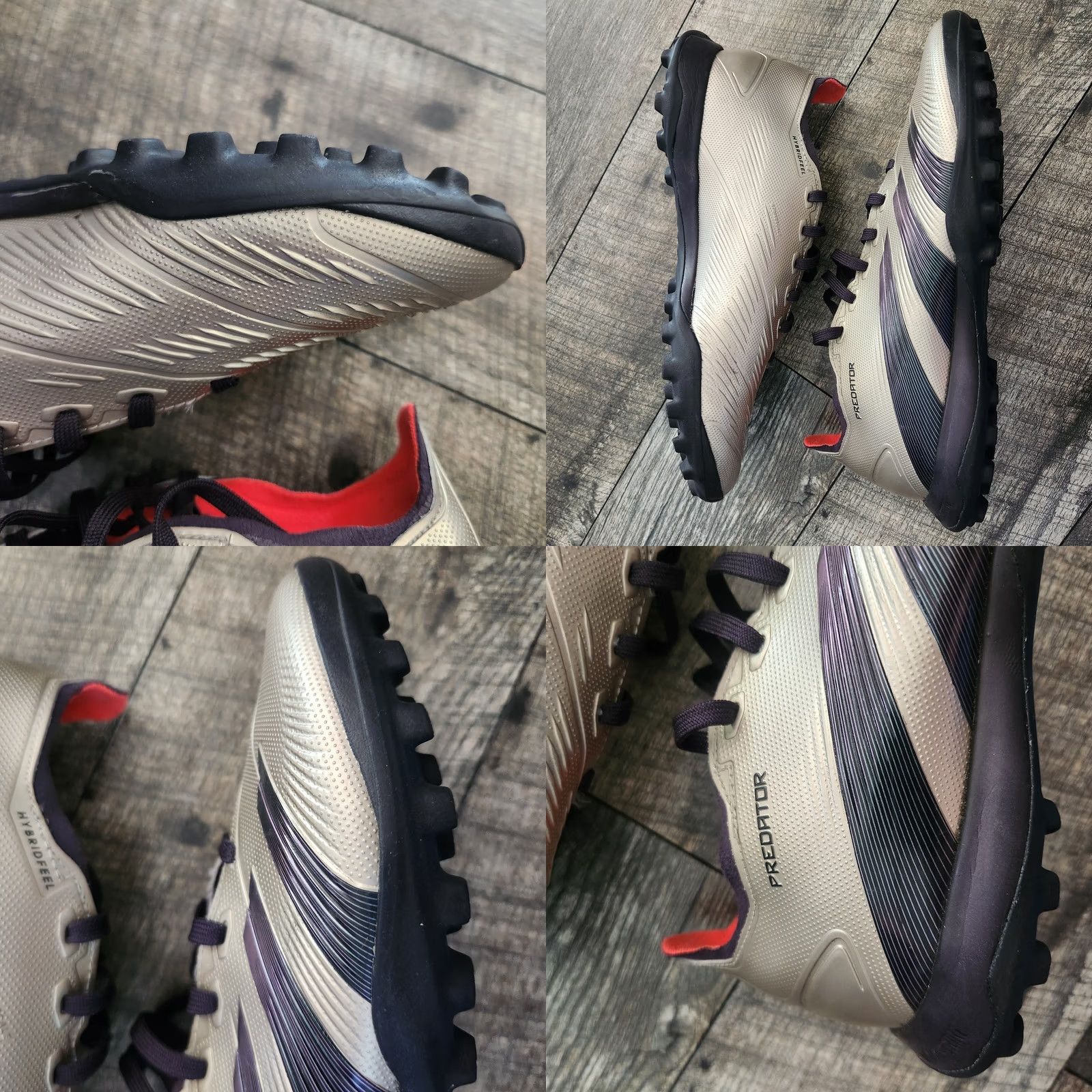 Adidas Adidas Predator League TF Futbol Soccer Cleats Mens 6.5 Metallic Silver Size US 7 / EU 40 - 8 Thumbnail