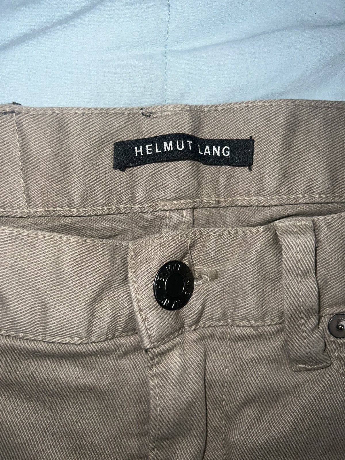 Helmut Lang Helmut Lang Distressed Khaki Skinny Pants Size US 29 - 4 Thumbnail