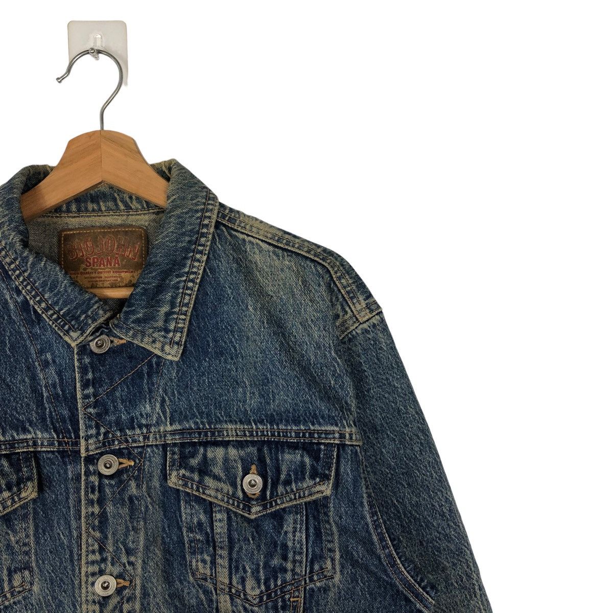 Japanese Brand 🔥90s Vintage Distressed Denim Trucker Jacket Big John Japan Size US S / EU 44-46 / 1 - 6 Thumbnail