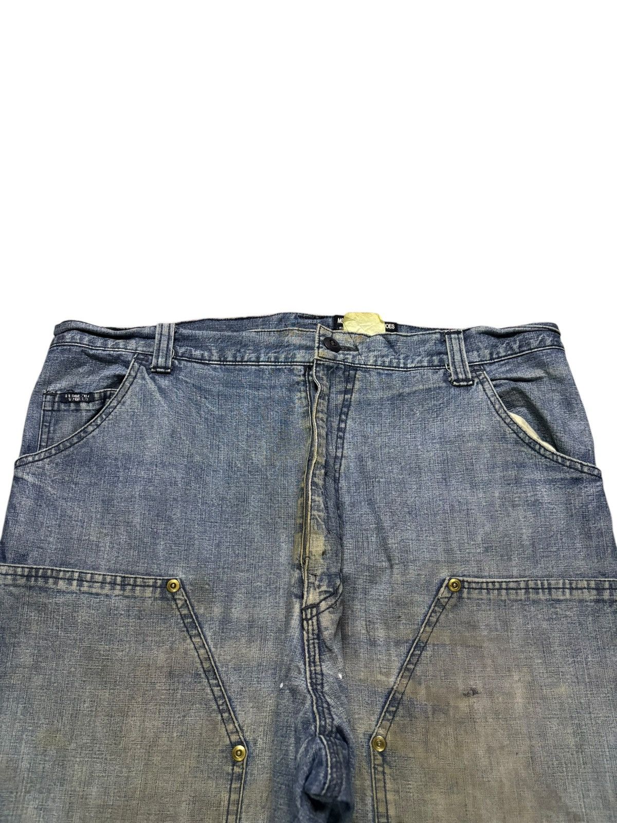 JNCO × Japanese Brand Vintage Japanese Brand Mud Wash Double Knee Baggy Jean Size US 35 - 4 Thumbnail