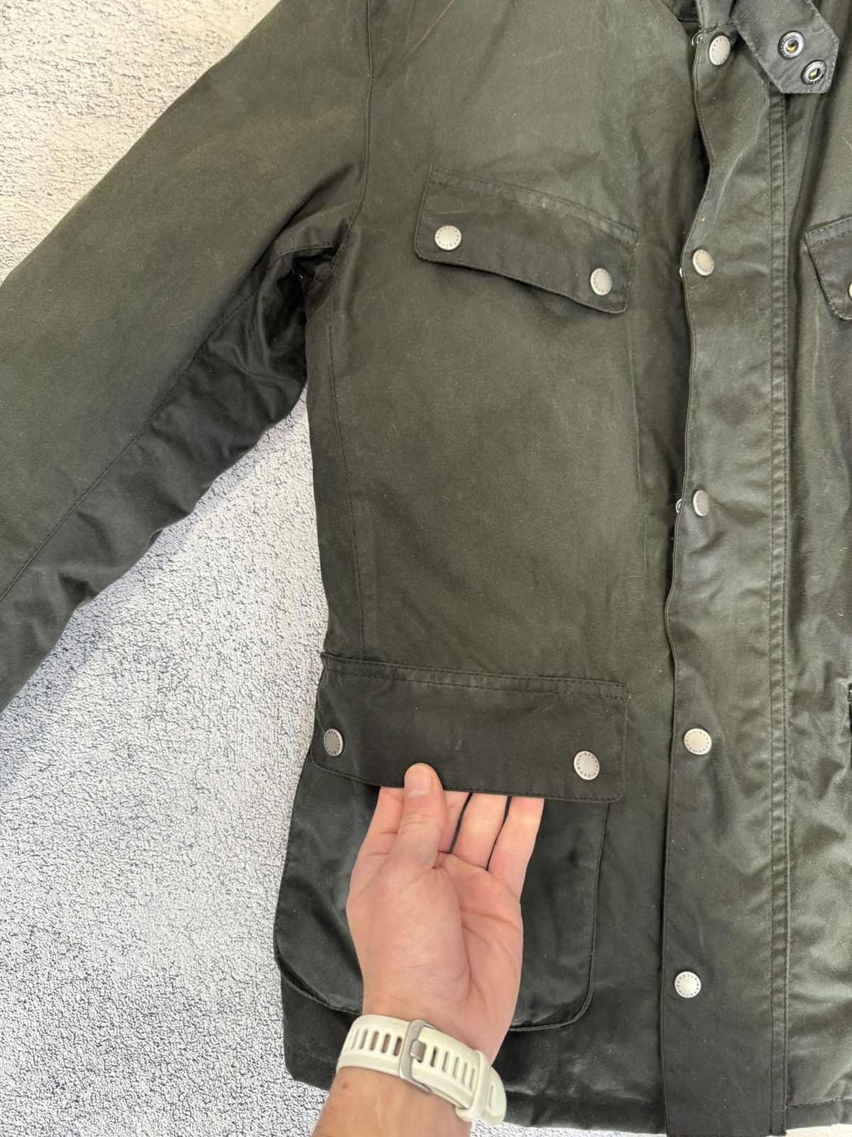 Barbour Barbour International Duke Waxed Jacket Men M MWX0337 Biker Size US M / EU 48-50 / 2 - 24 Thumbnail