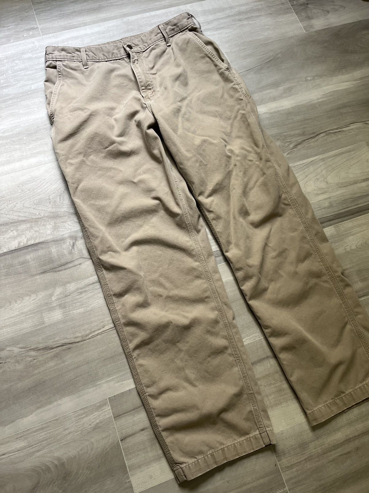 Vintage Vintage Carhartt Dungaree Fit Pants Size: 35x32 tag:36x34 Size US 35 - 6 Thumbnail