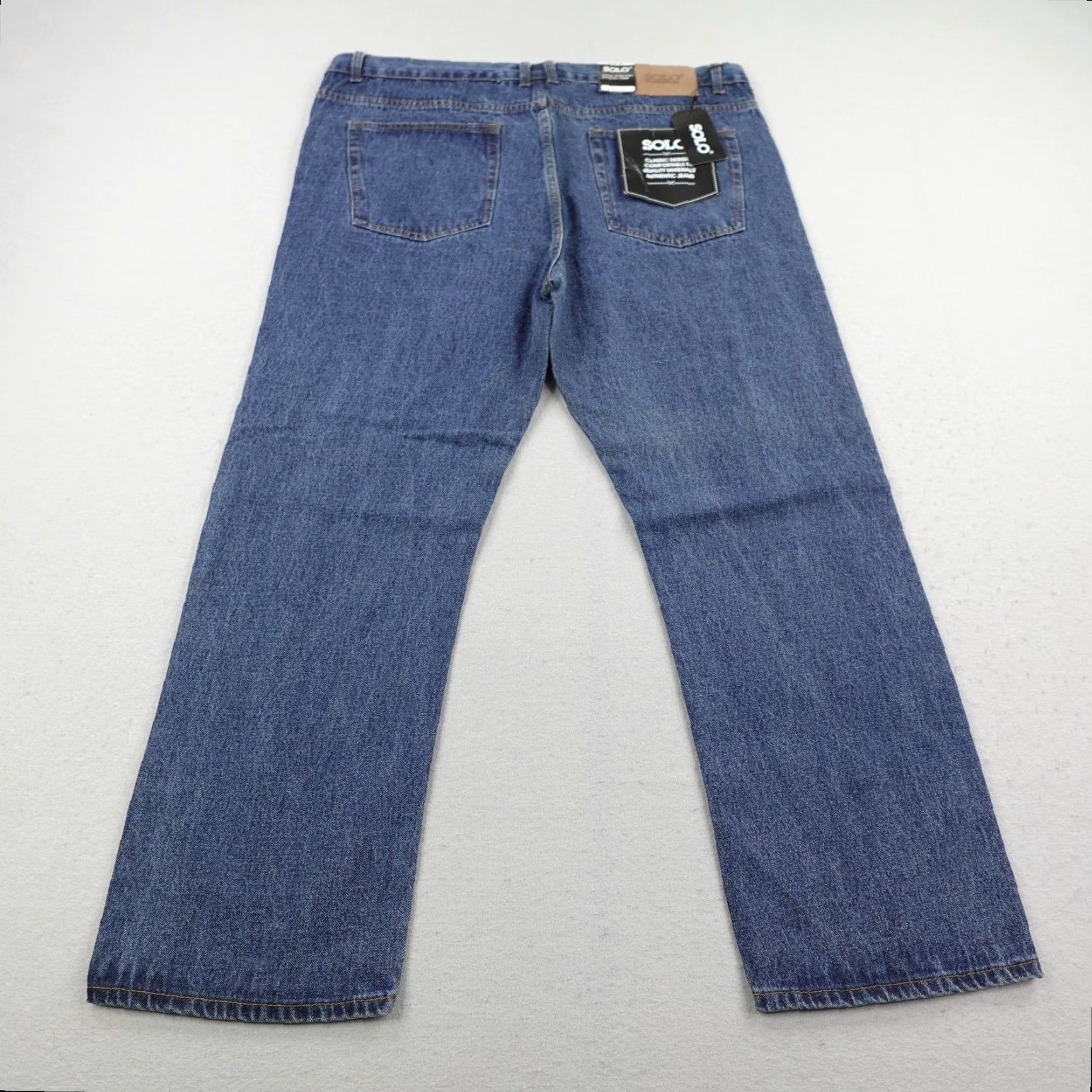 Vintage SOLO Jeans Men’s 46 Blue Denim Baggy Relaxed Fit Grunge Skater NEW Size US 30 / EU 46 - 7 Thumbnail