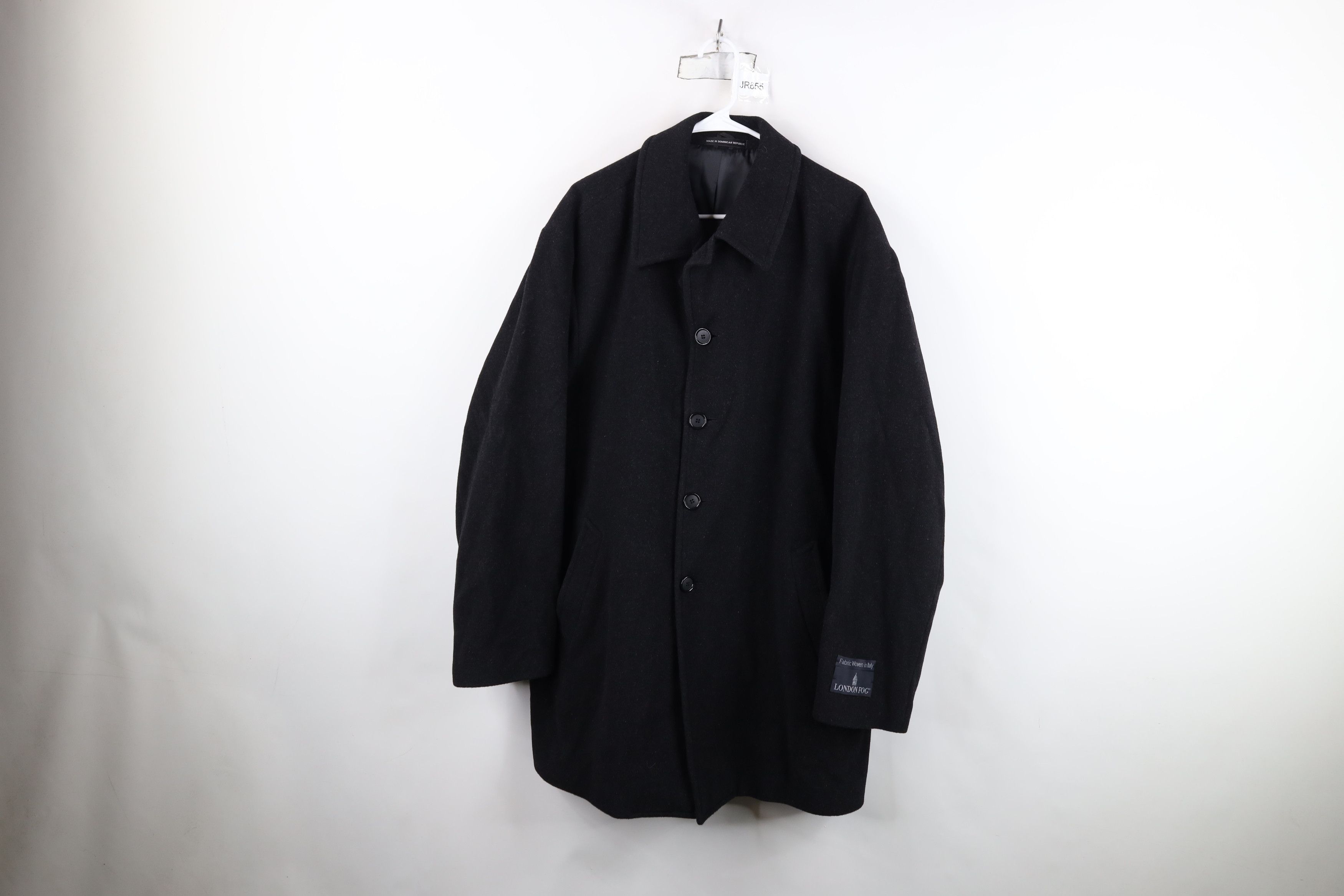 Vintage Vintage 90s Streetwear Button Collared Overcoat Jacket Gray Size US XXL / EU 58 / 5 - 1 Thumbnail