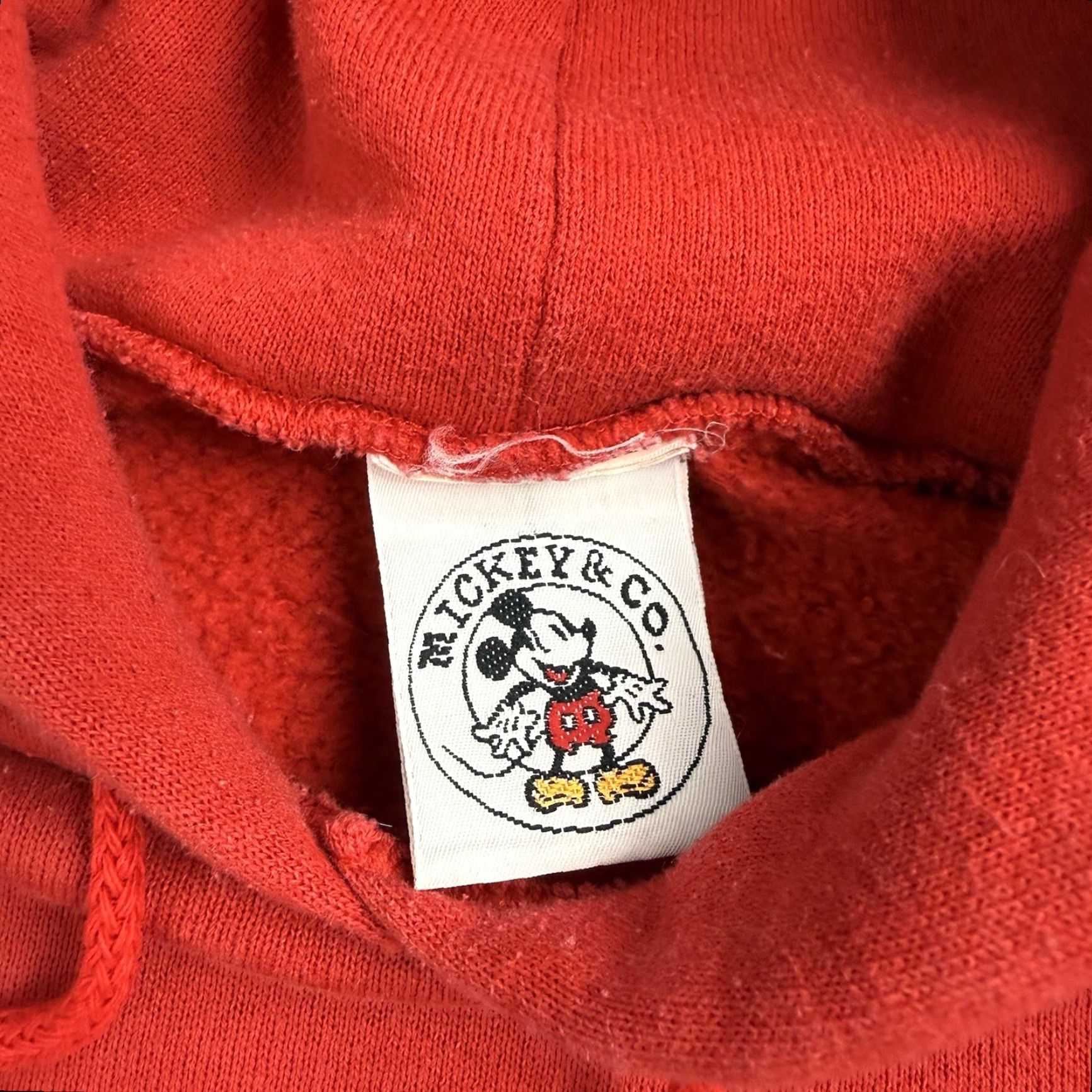 Mickey & Co. VINTAGE Mickey & Co Red Hoodie 90s Mickey Graphic Front Back Sz XL Mens Size US XL / EU 56 / 4 - 2 Thumbnail