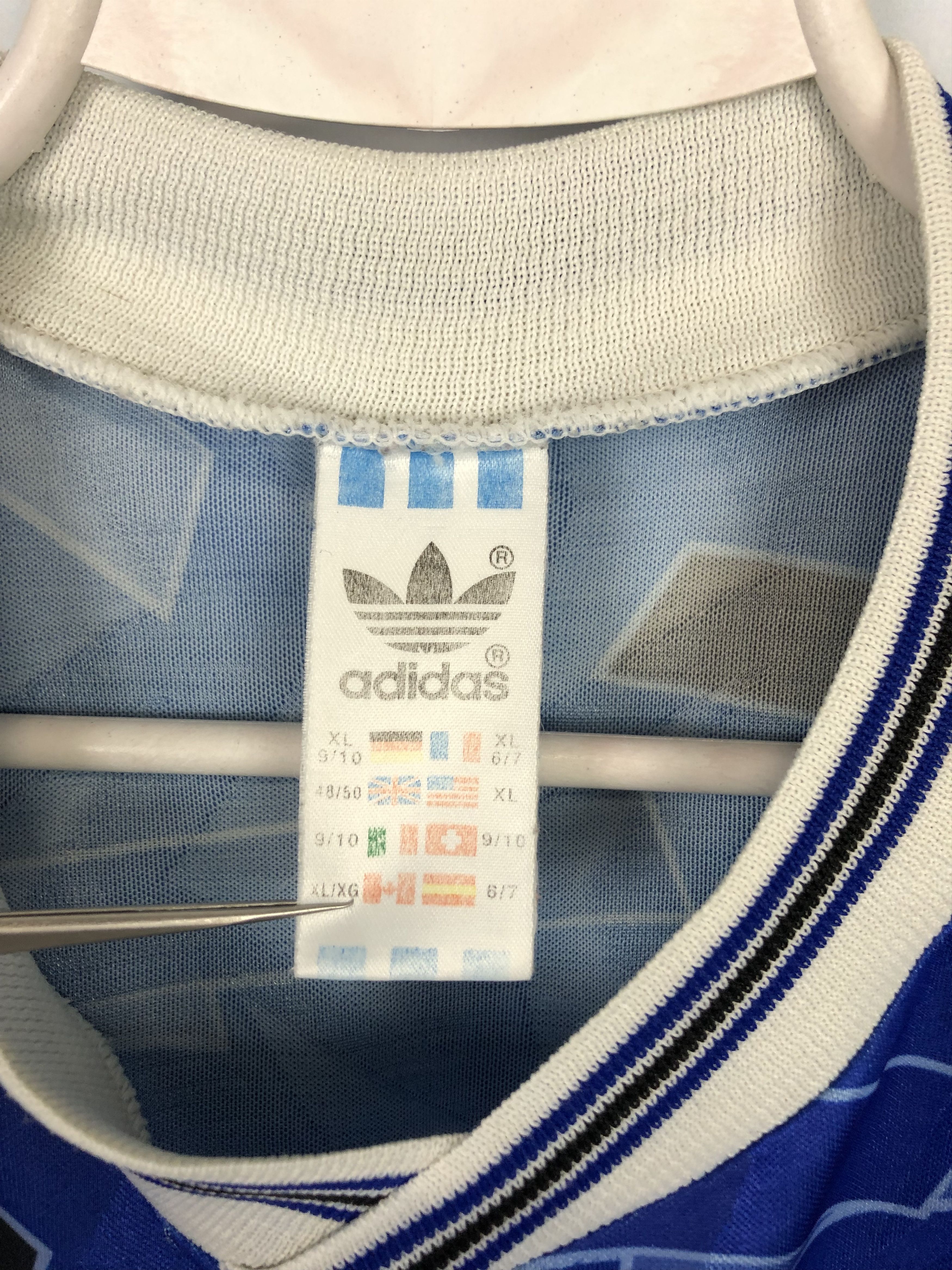 Adidas Strasbourg football shirt 1992 Soccer Adidas Tee Trikot Size US XL / EU 56 / 4 - 6 Thumbnail