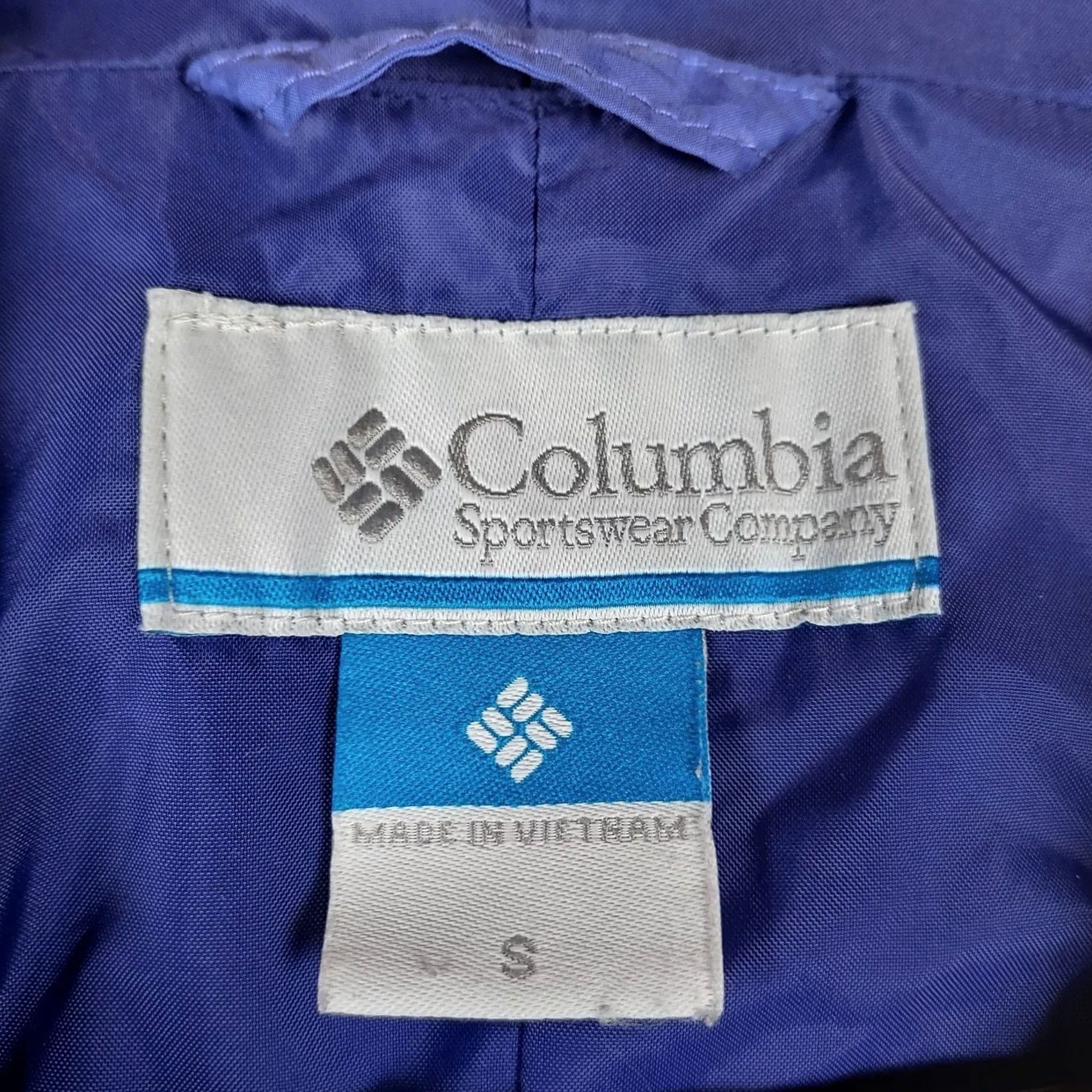 Vintage Columbia Windbreaker Jacket Hooded Womens Purple Full Zip Lightweight Nylon Softshell Mid-Length Size M / US 6-8 / IT 42-44 - 6 Thumbnail
