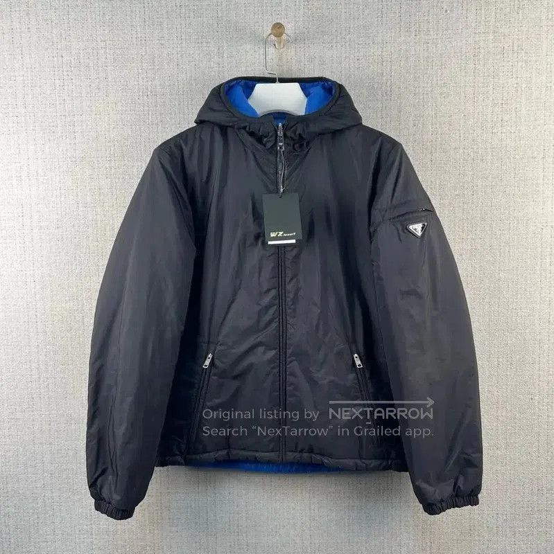 Prada Prada Black Nylon Logo Hooded Jacket. Size US M / EU 48-50 / 2 - 1 Thumbnail
