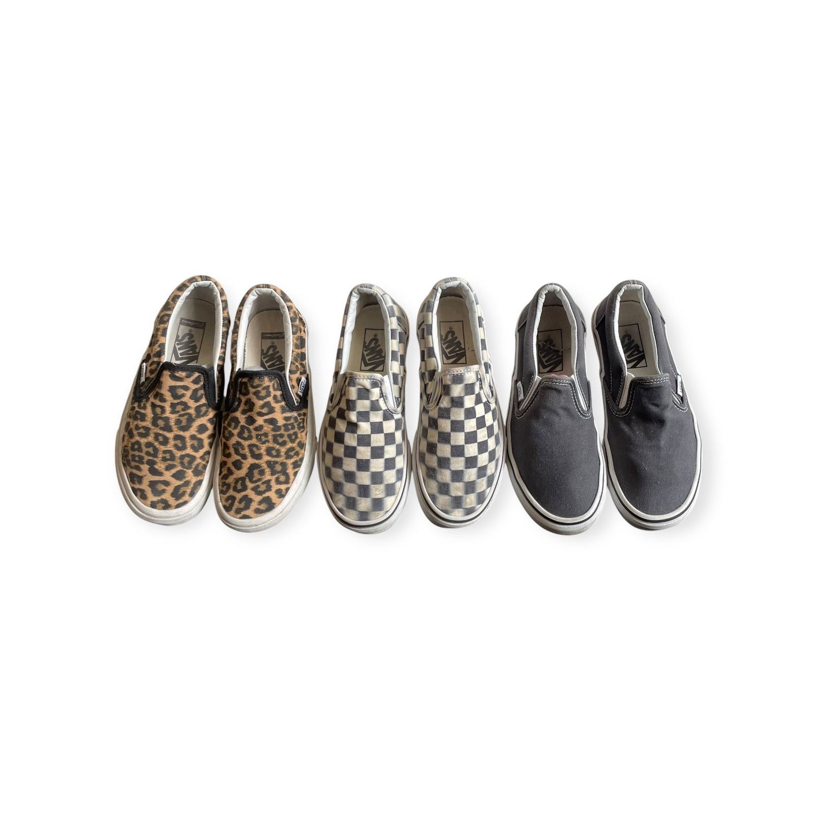 Vans Vans Classic Slip-On - Leopard, Checkerboard & Solid Grey Size US 6 / IT 36 - 1 Thumbnail