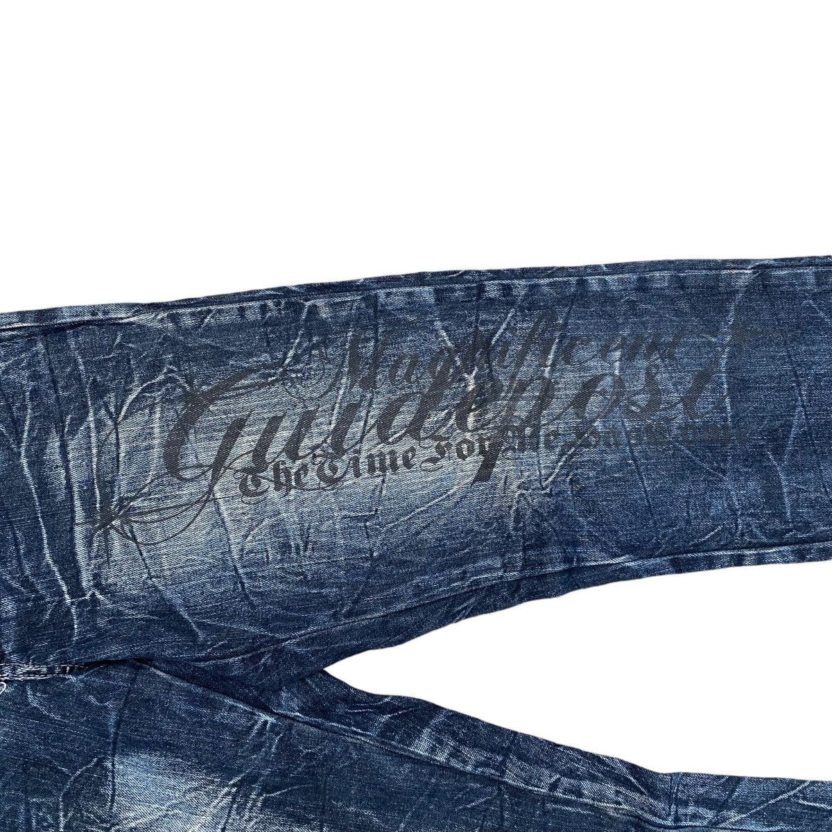 Japanese Brand Wild Life Japan Spellout Flare Jeans Hysteric Style Size US 31 - 5 Thumbnail