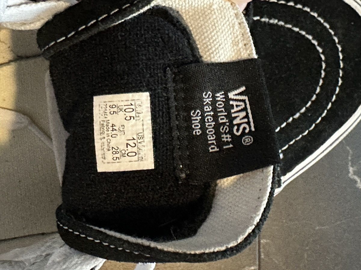 Vans Vans Sk8-Hi Zebra Stripe Black White Men’s 10.5 Size US 10.5 / EU 43-44 - 7 Thumbnail