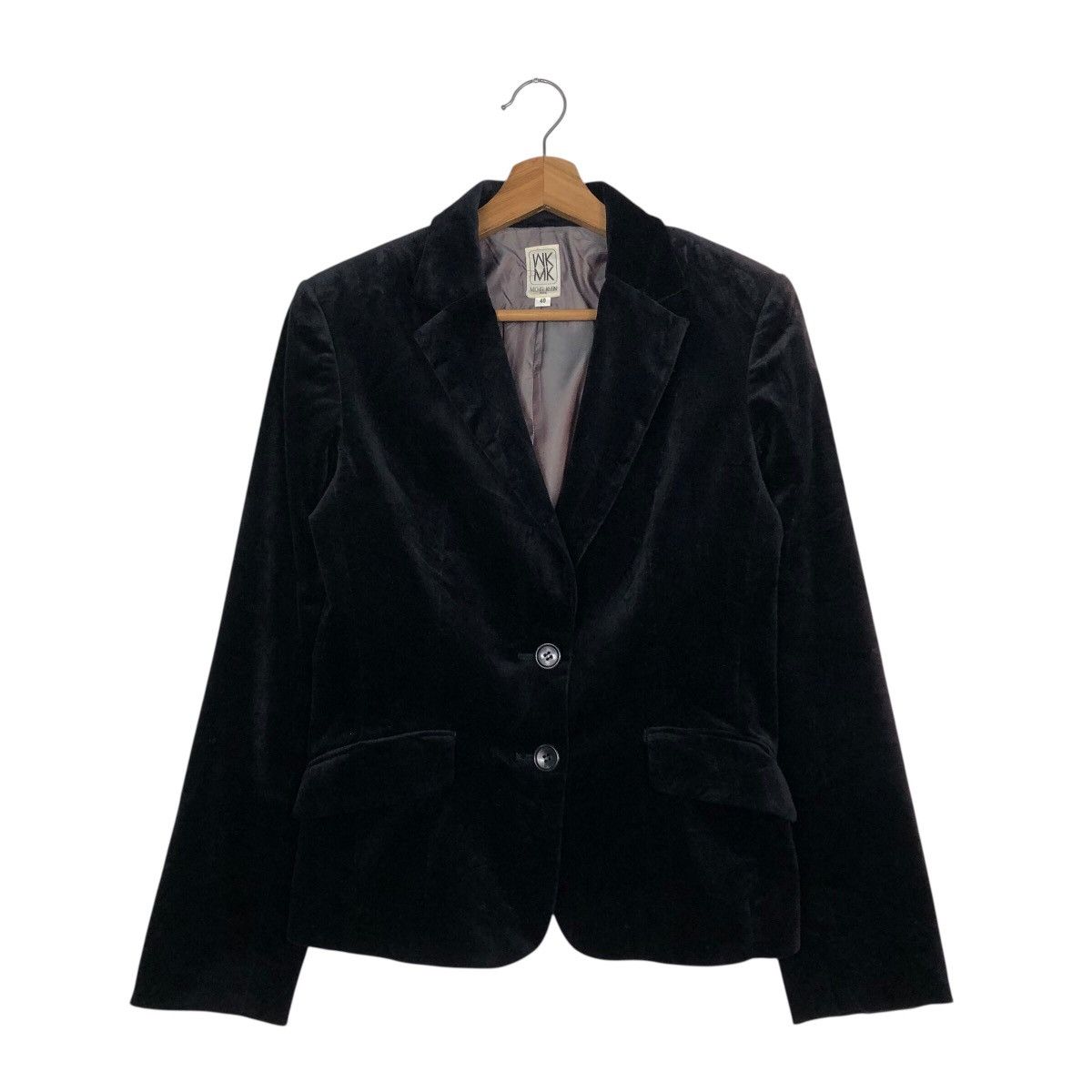 Michel Klein 📌Vintage Cropped Biker Jacket Michel Klein Paris Size M / US 6-8 / IT 42-44 - 2 Thumbnail