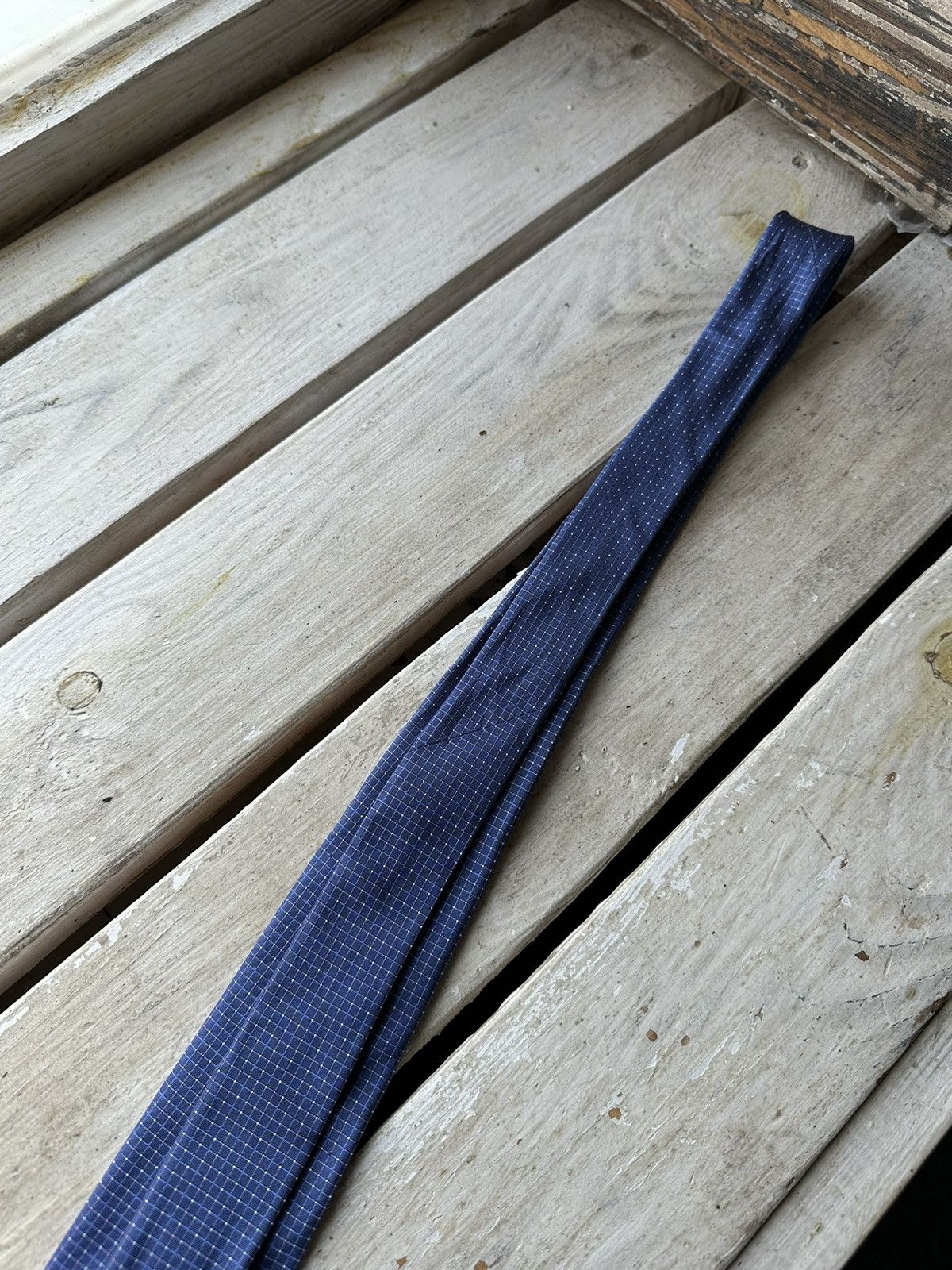 Designer × Hugo Boss 🚨RARE Hugo Boss Tie old money style Blue luxury monogram Size ONE SIZE - 4 Thumbnail