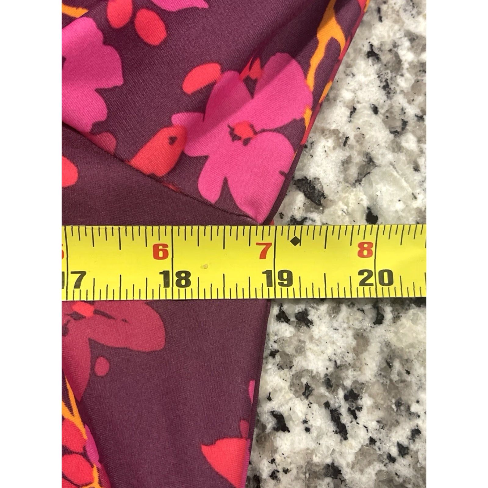 Vintage JUDE CONNALLY Dress Sz L Magenta Purple Floral Stretch Half Sleeve Size L / US 10 / IT 46 - 3 Thumbnail